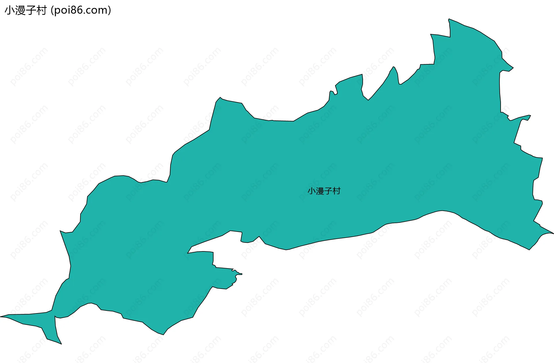 小漫子村边界地图