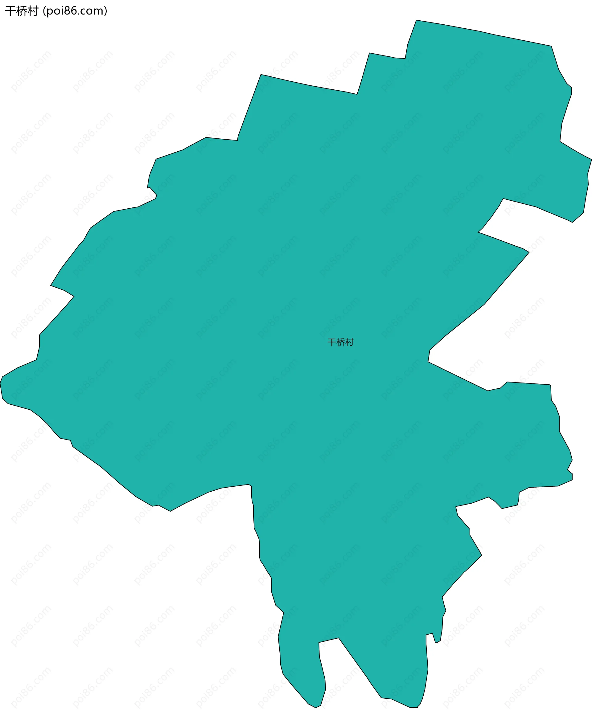 干桥村边界地图