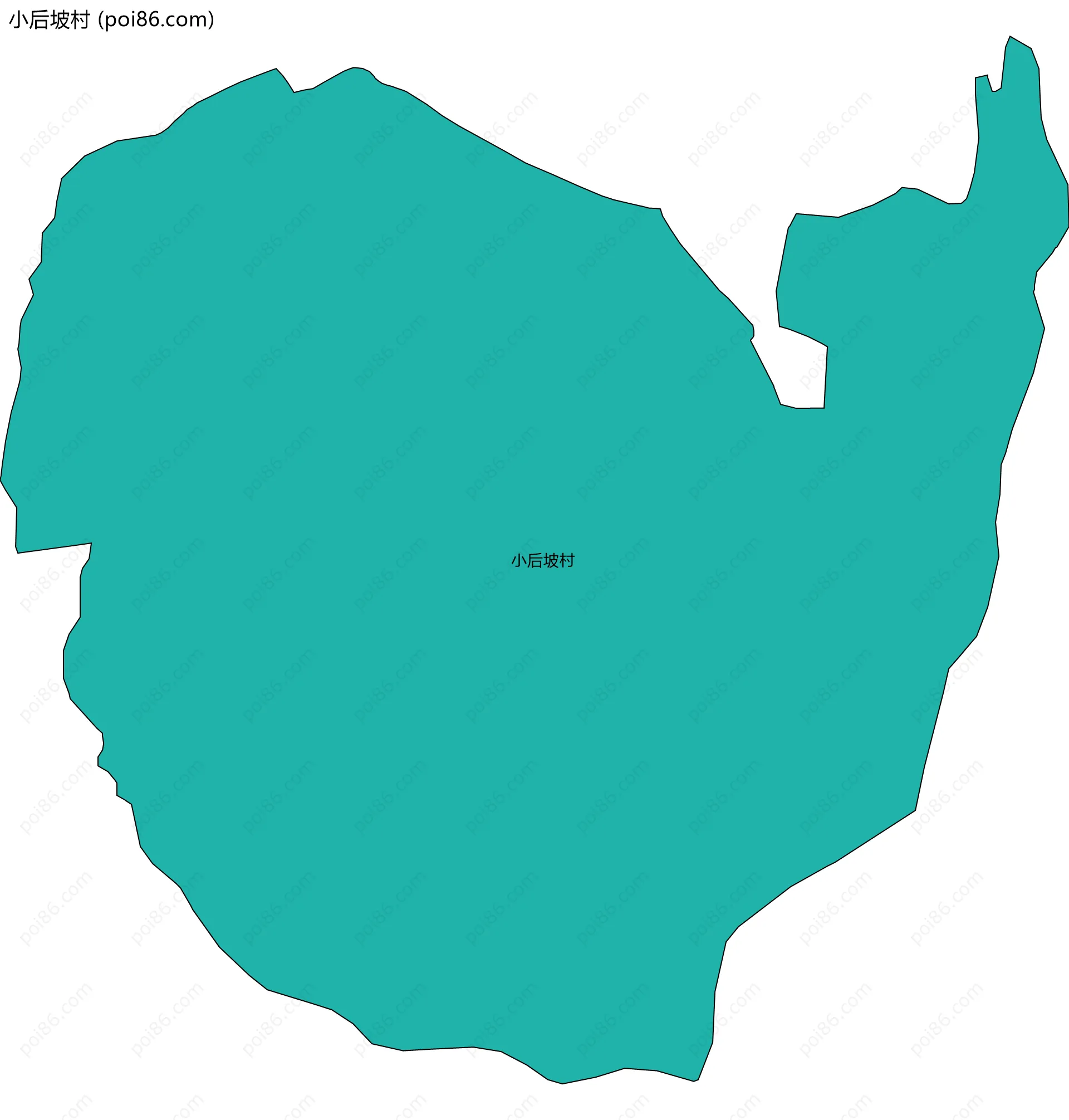 小后坡村边界地图