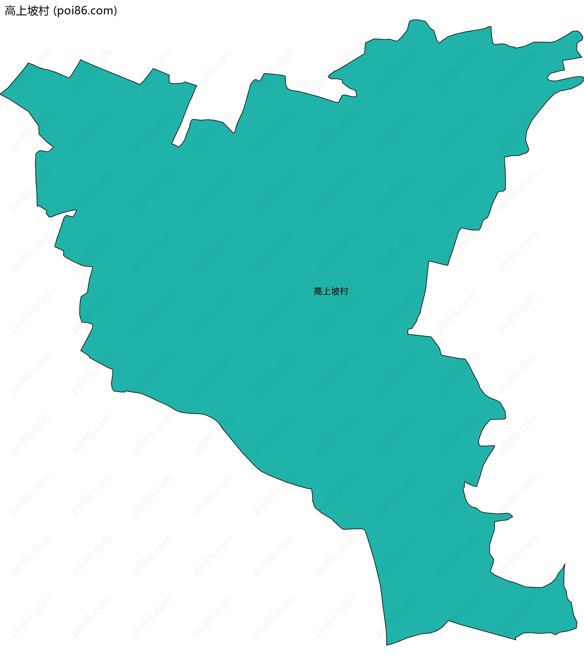 高上坡村边界地图