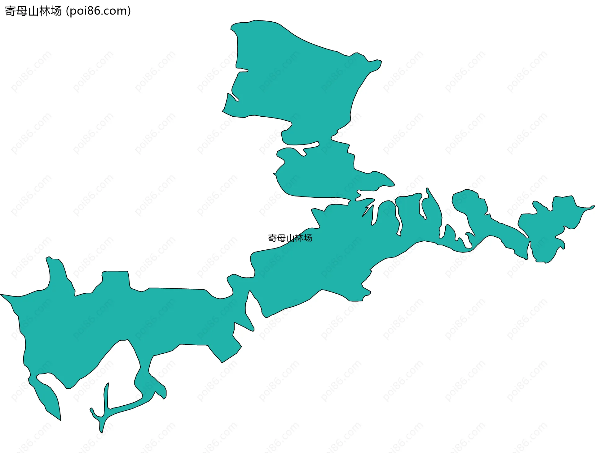 寄母山林场边界地图