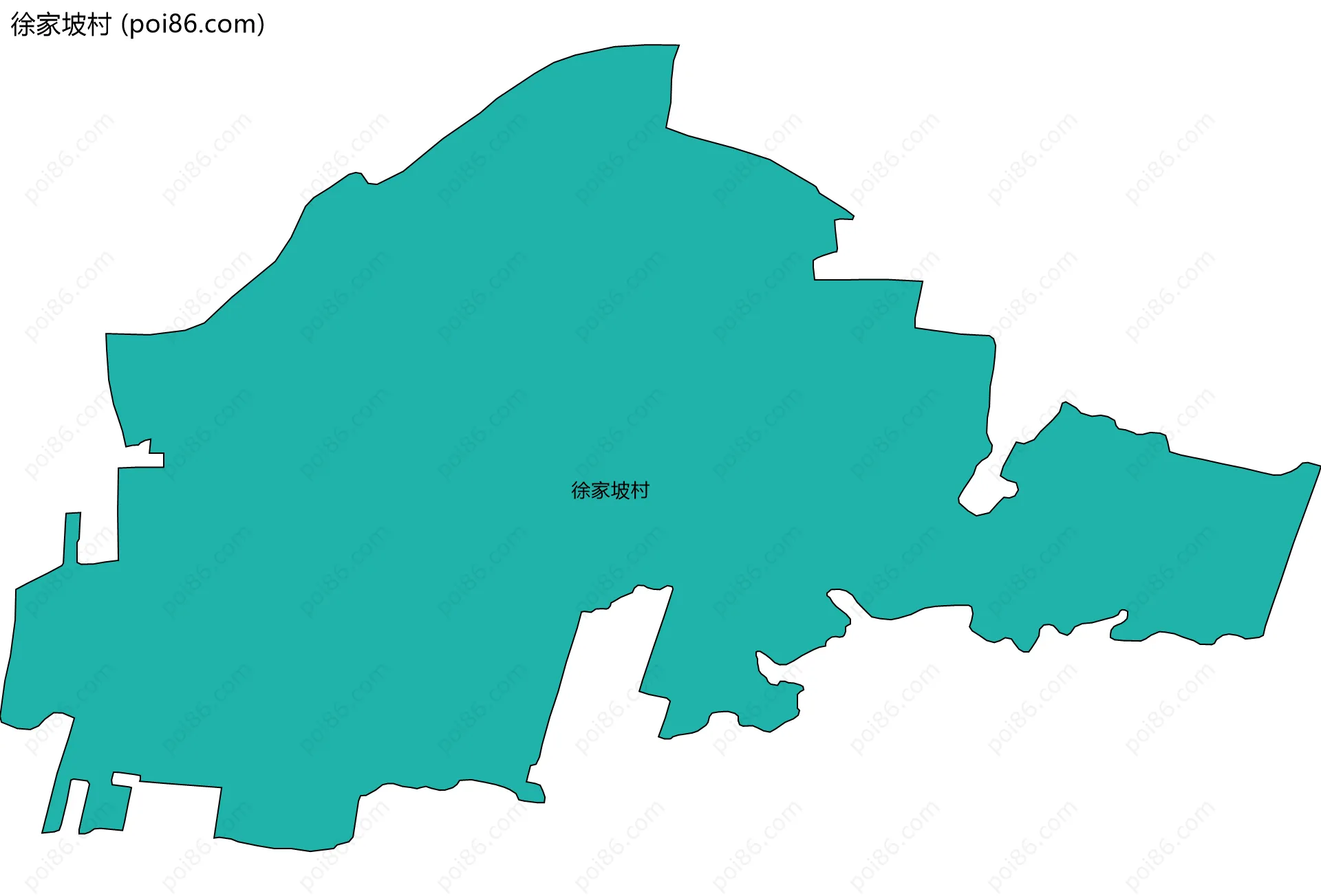 徐家坡村边界地图