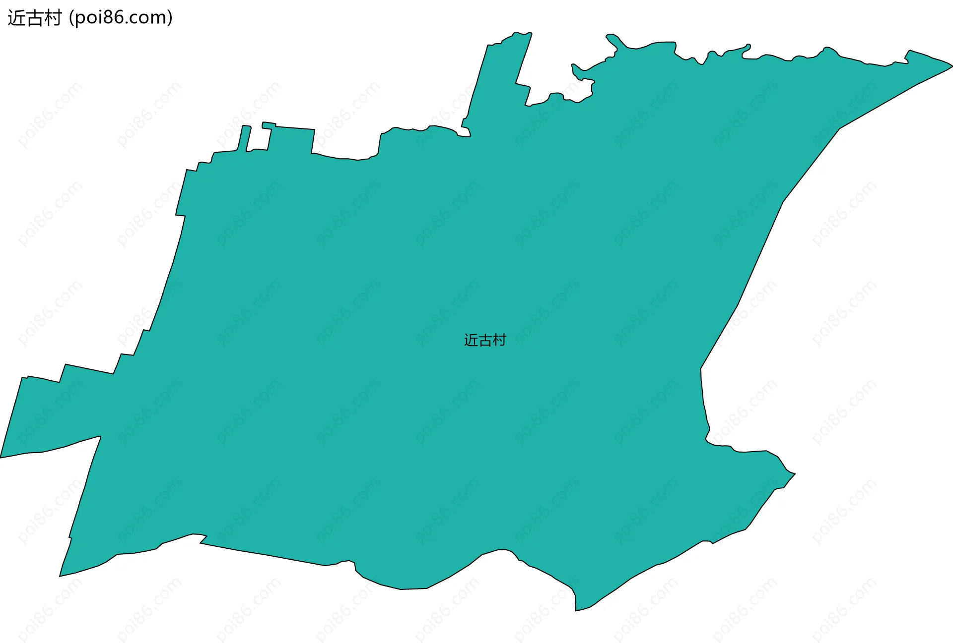 近古村边界地图