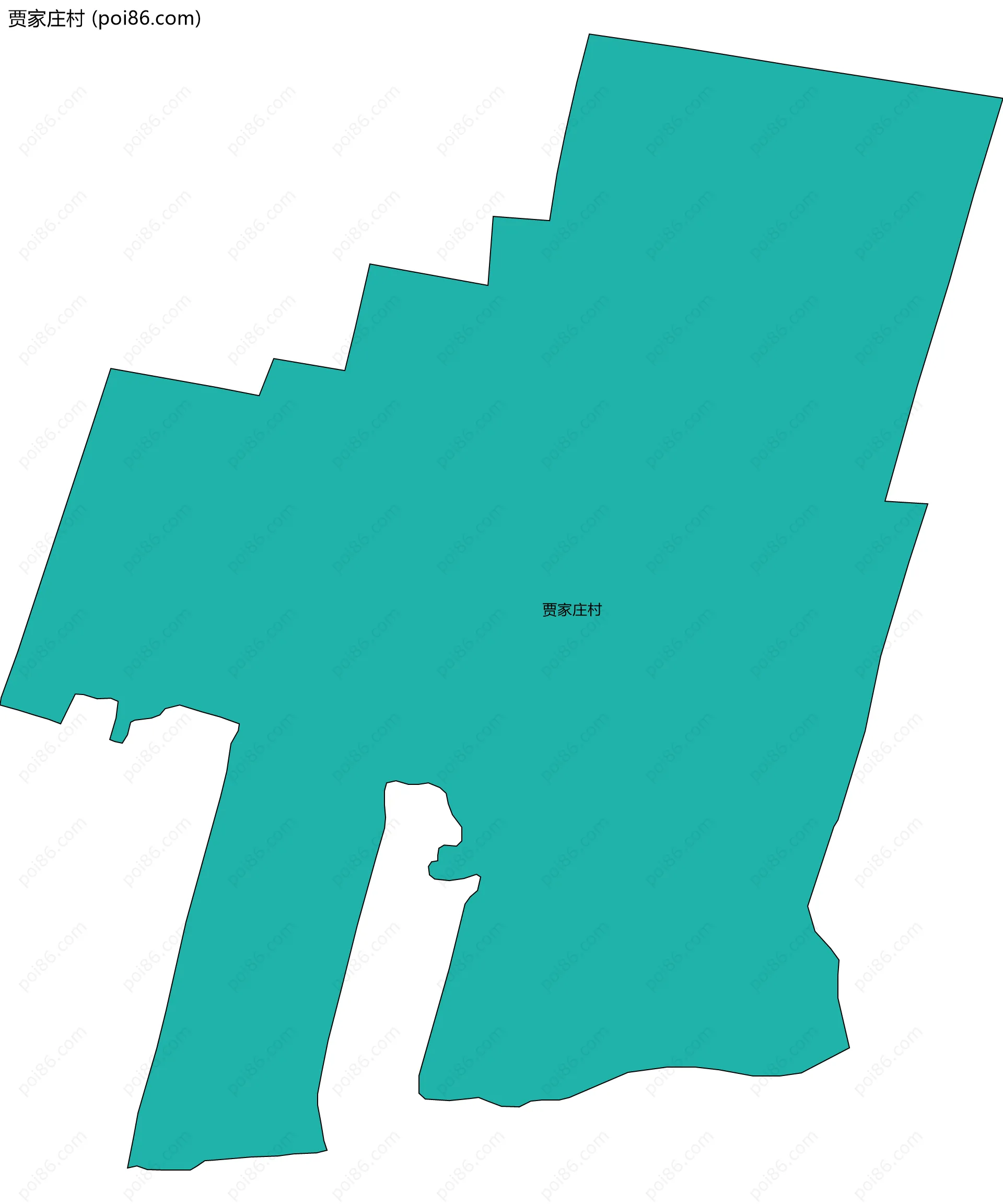 贾家庄村边界地图