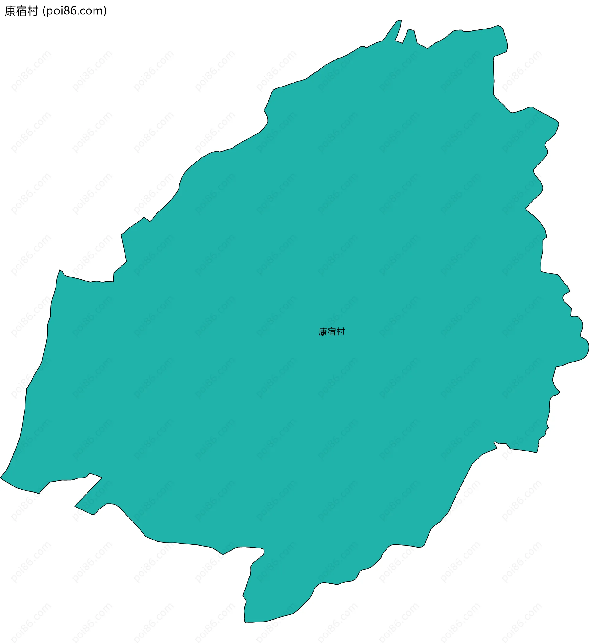 康宿村边界地图