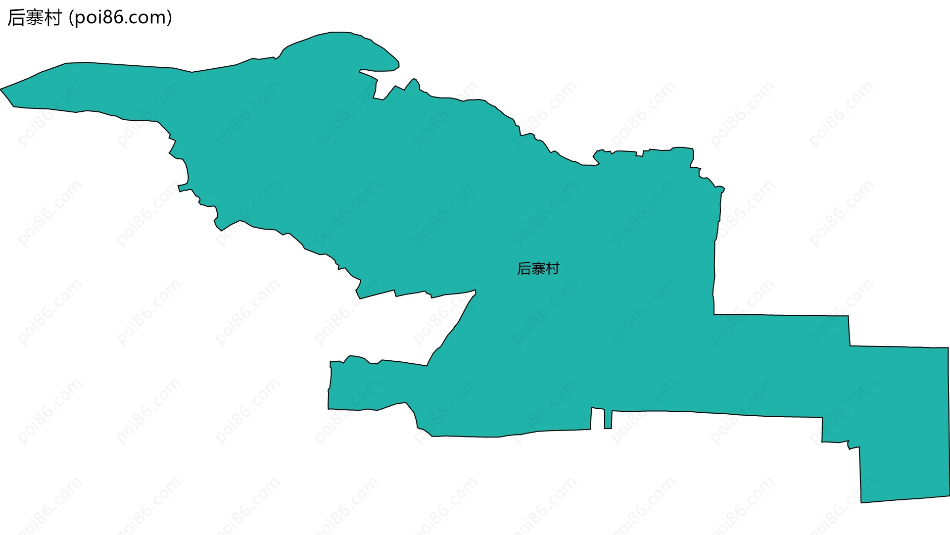 后寨村边界地图