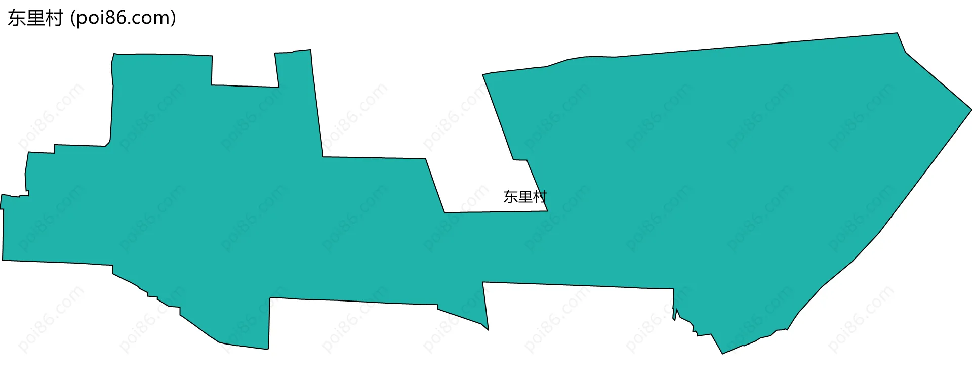 东里村边界地图