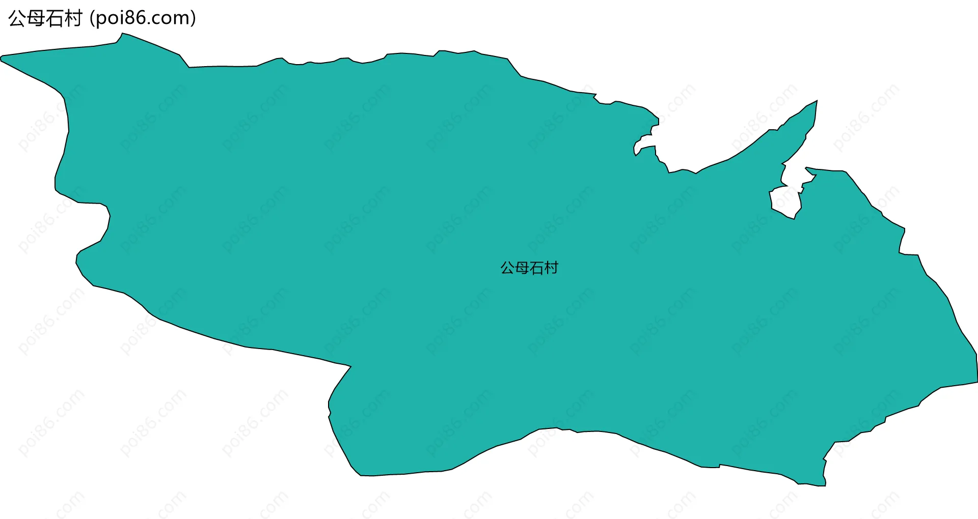 公母石村边界地图
