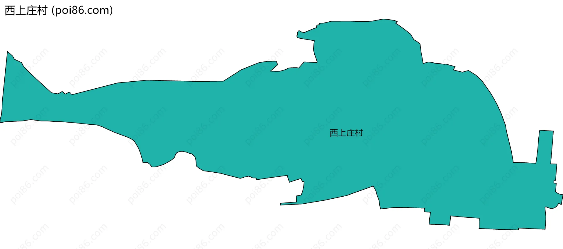 西上庄村边界地图