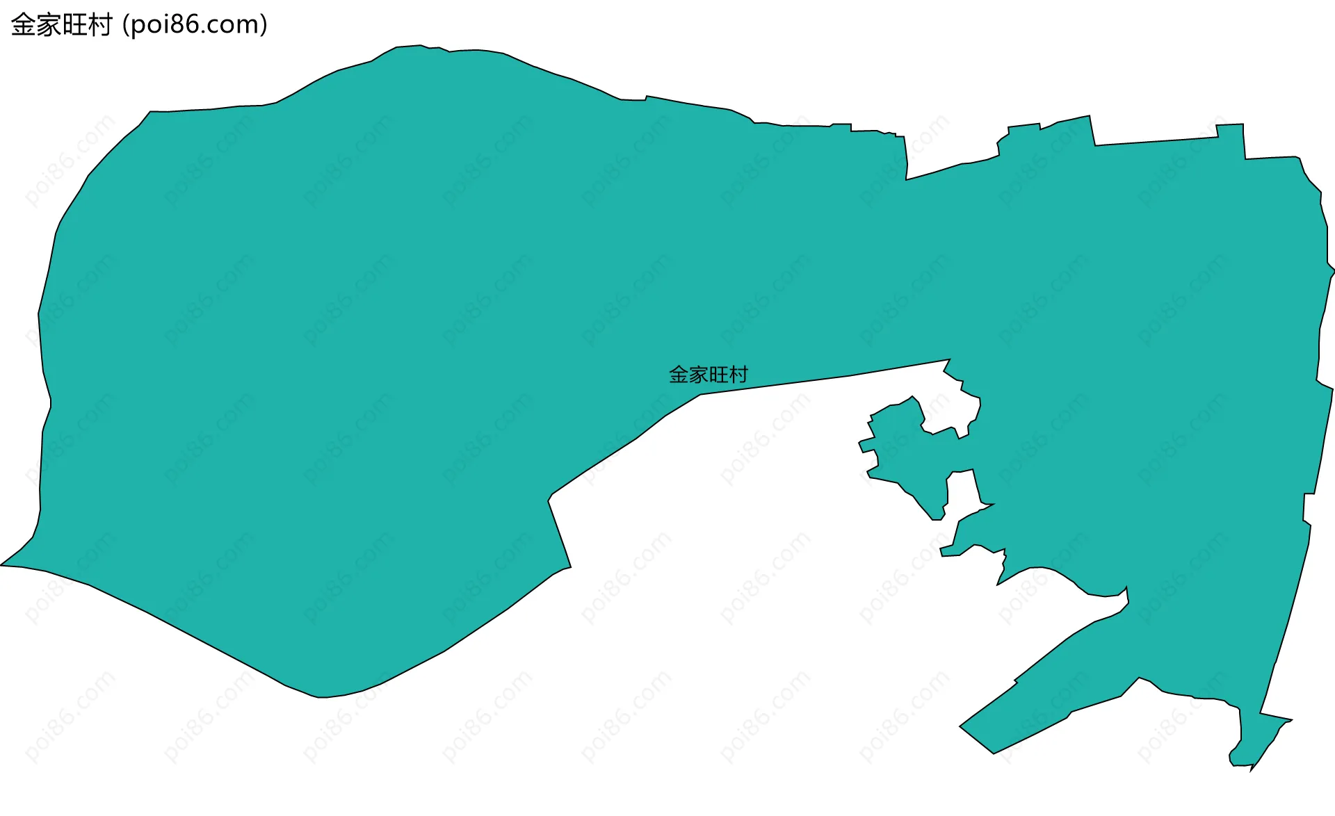 金家旺村边界地图