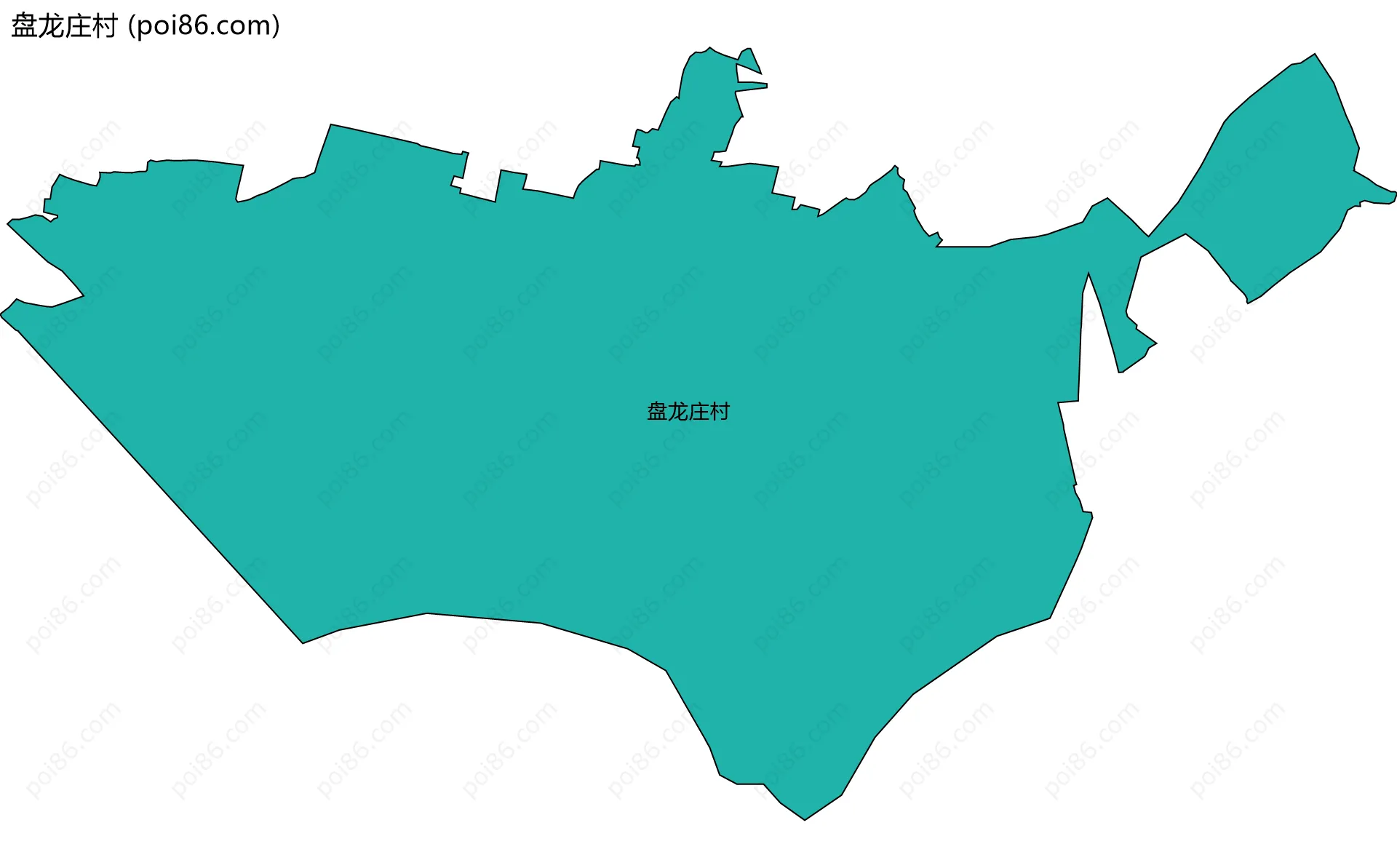 盘龙庄村边界地图