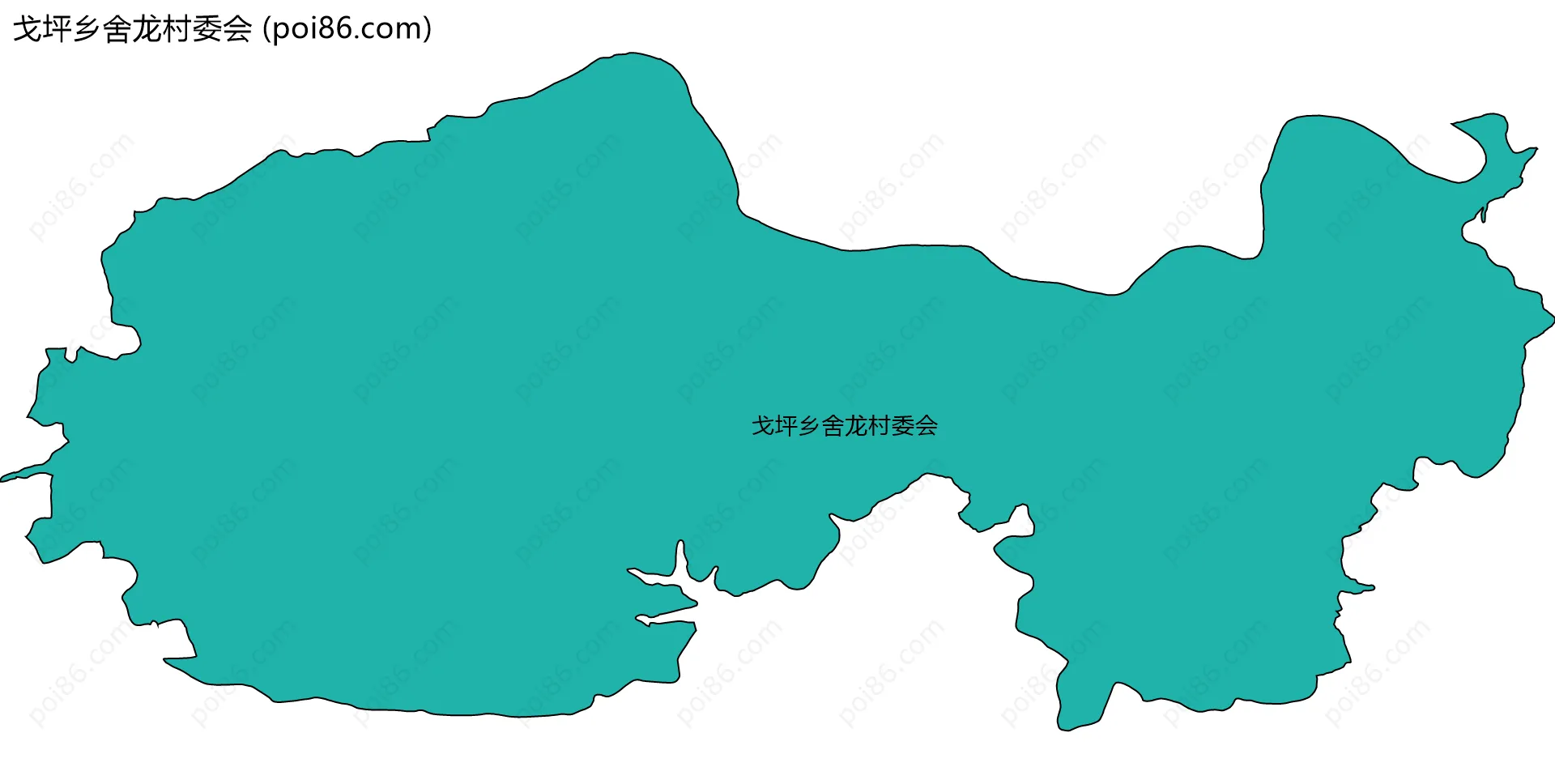 戈坪乡舍龙村委会边界地图