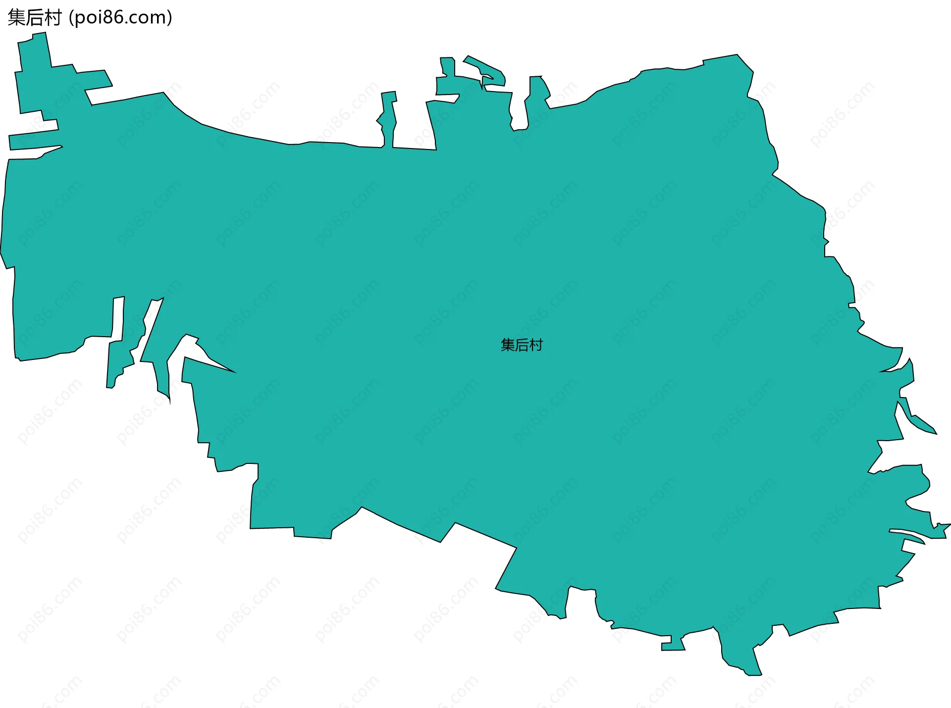 集后村边界地图