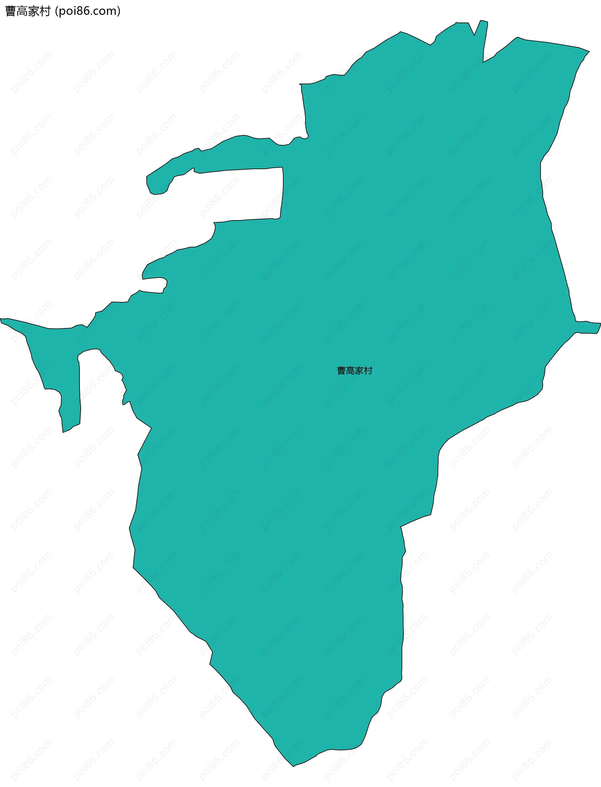 曹高家村边界地图