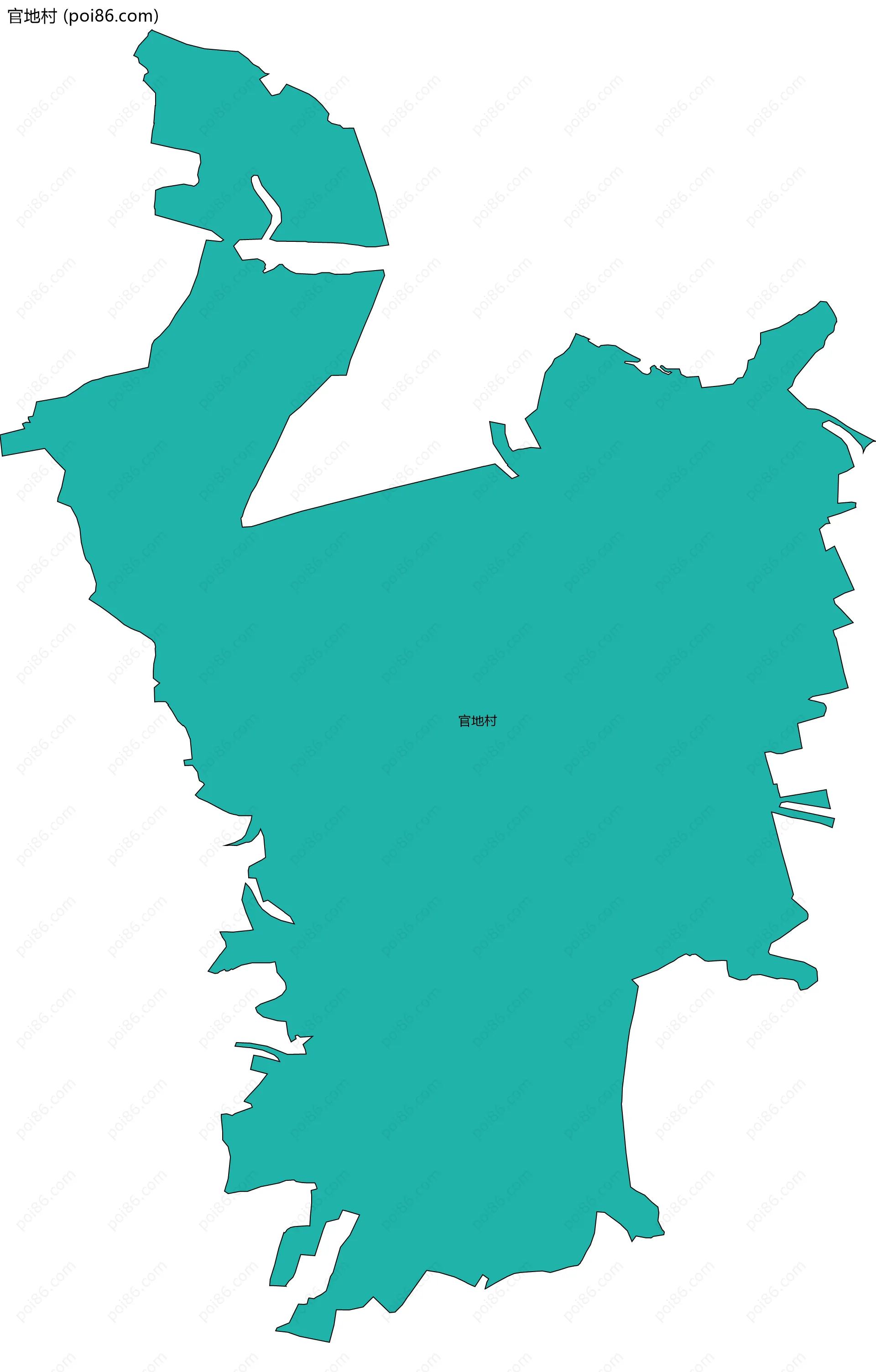 官地村边界地图