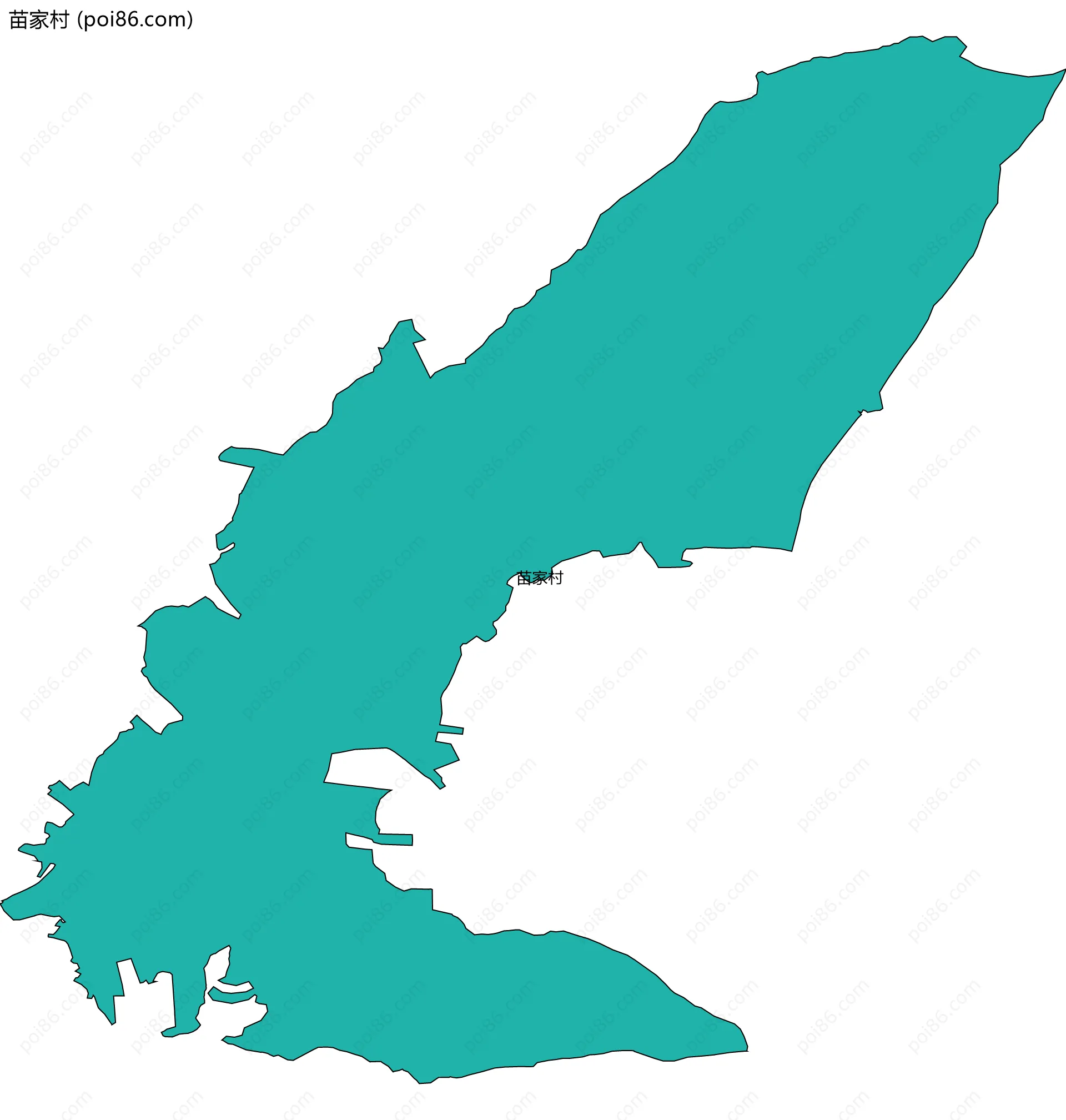 苗家村边界地图
