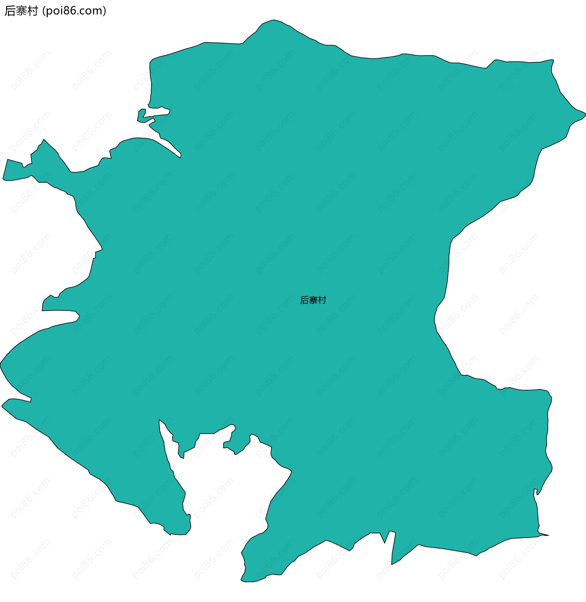 后寨村边界地图