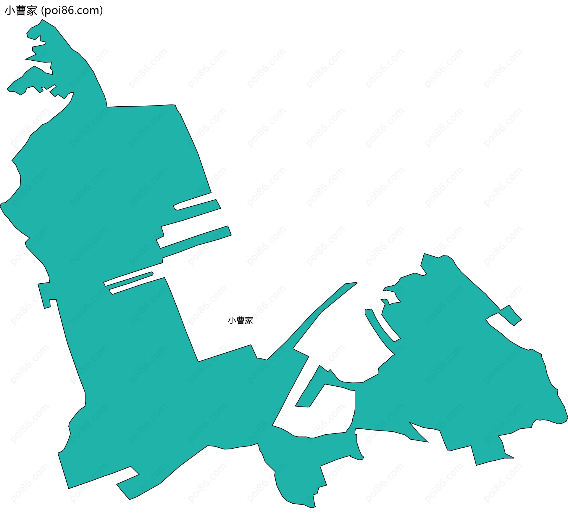 小曹家边界地图