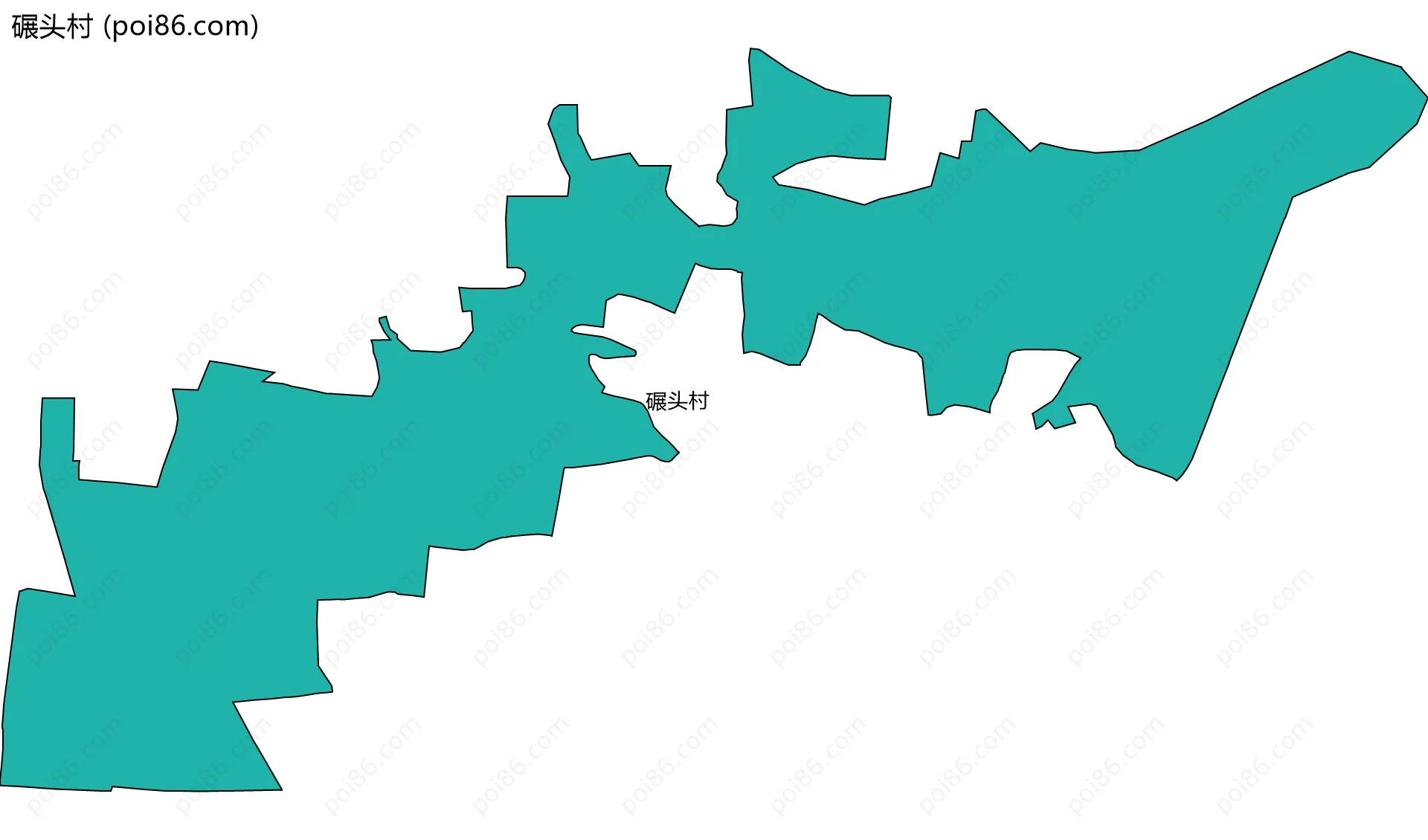 碾头村边界地图