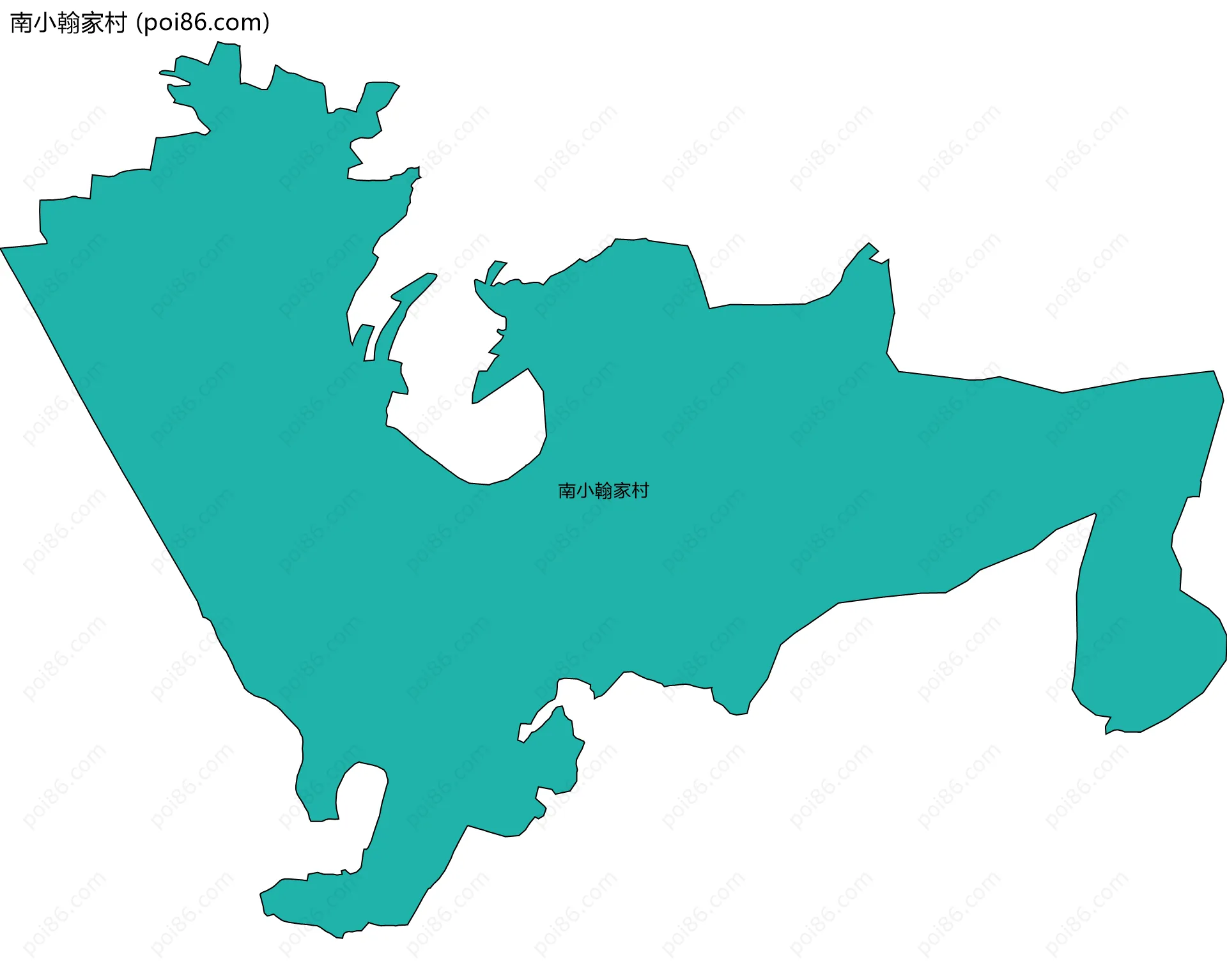 南小翰家村边界地图