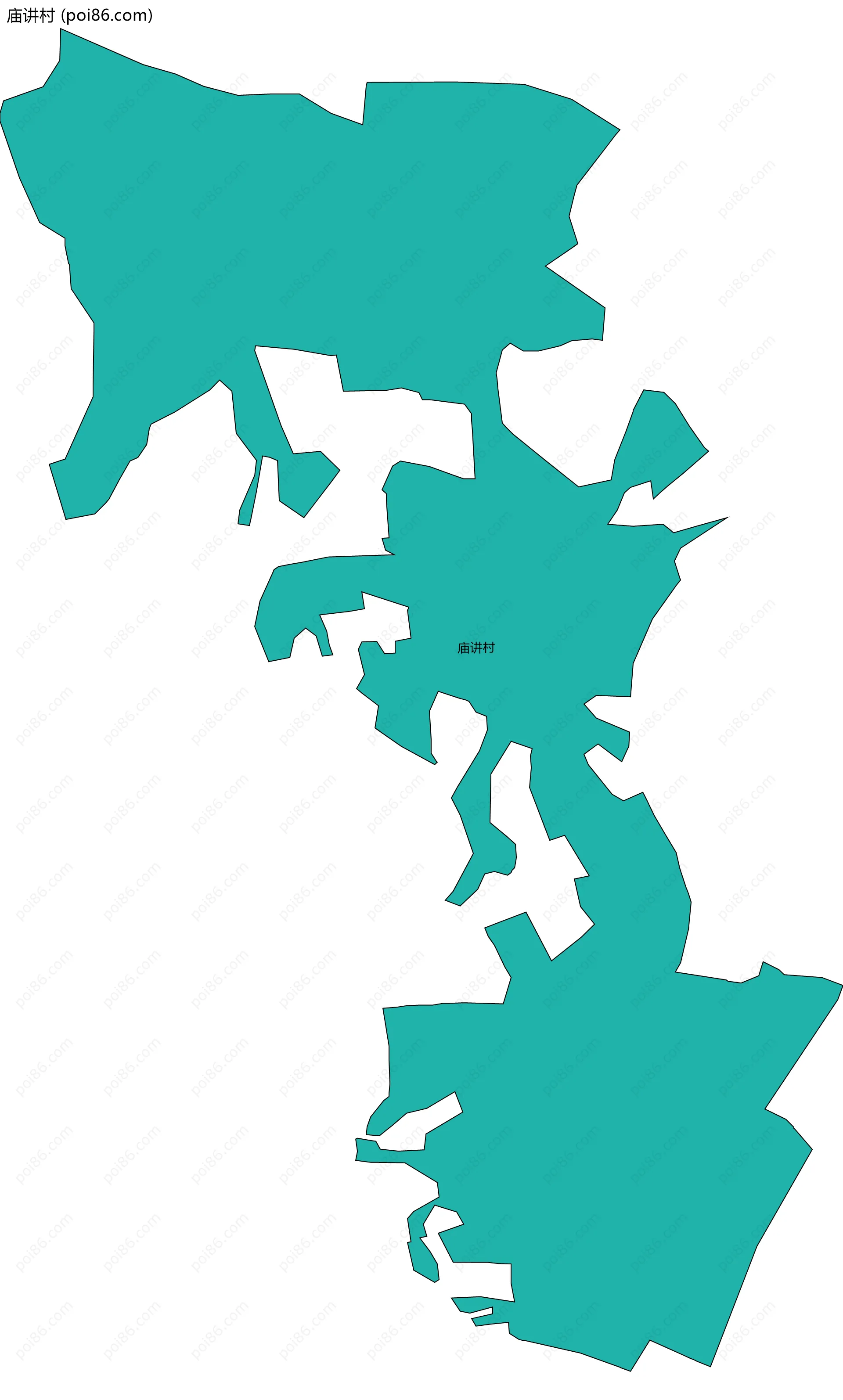 庙讲村边界地图