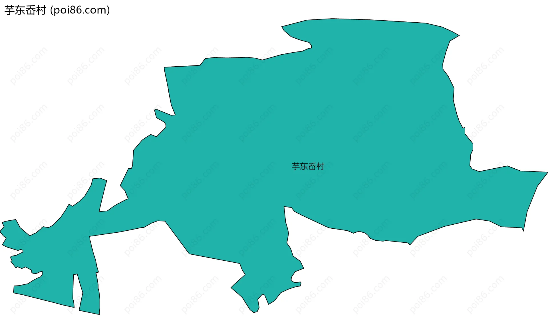 芋东岙村边界地图