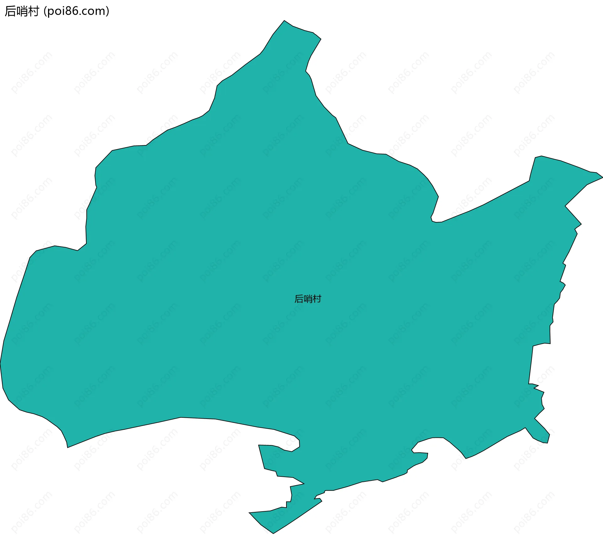 后哨村边界地图