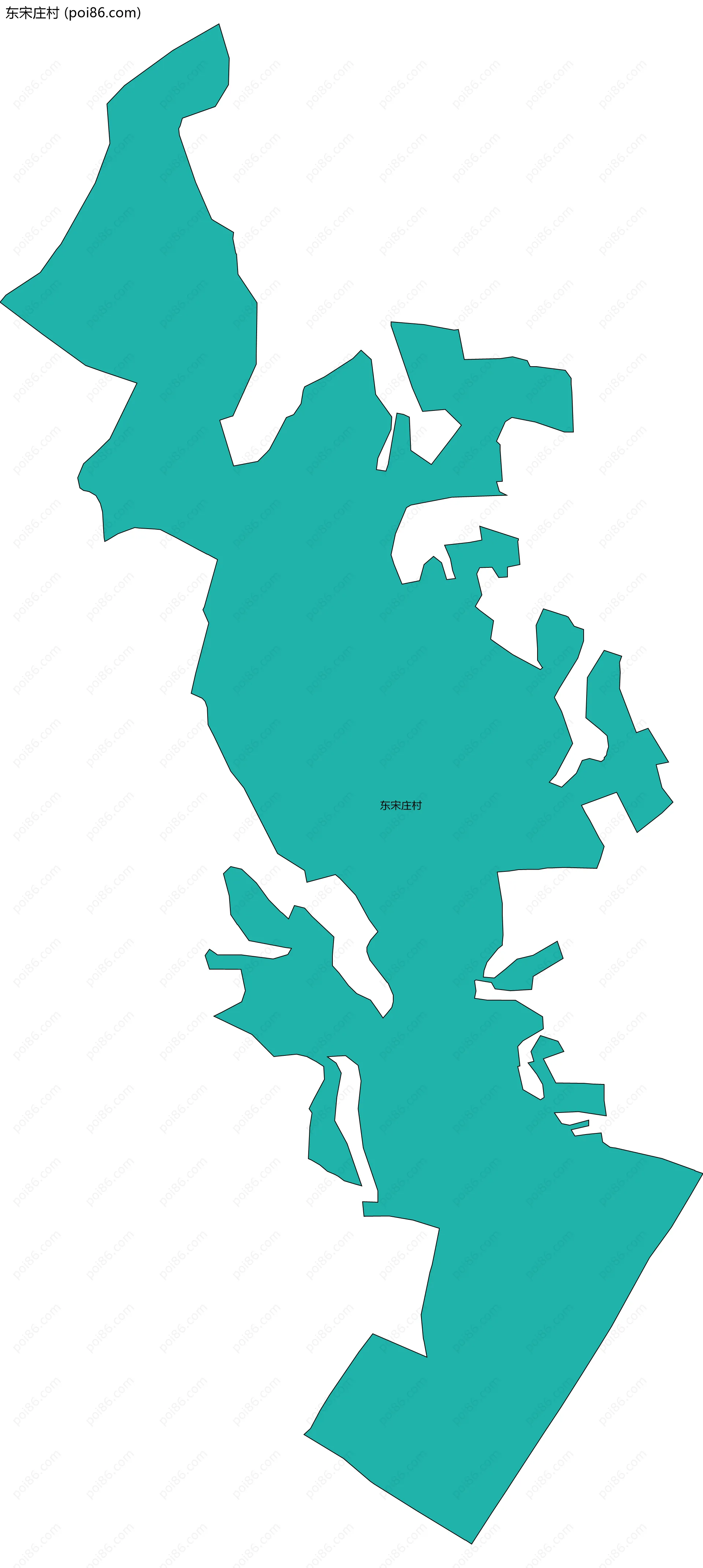 东宋庄村边界地图