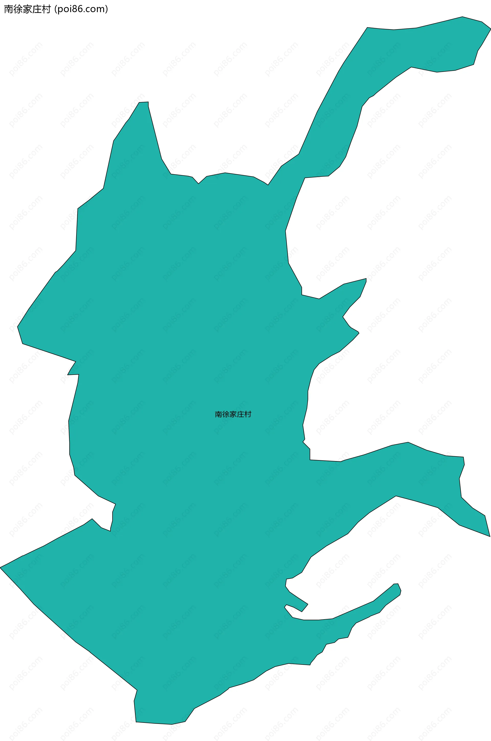 南徐家庄村边界地图