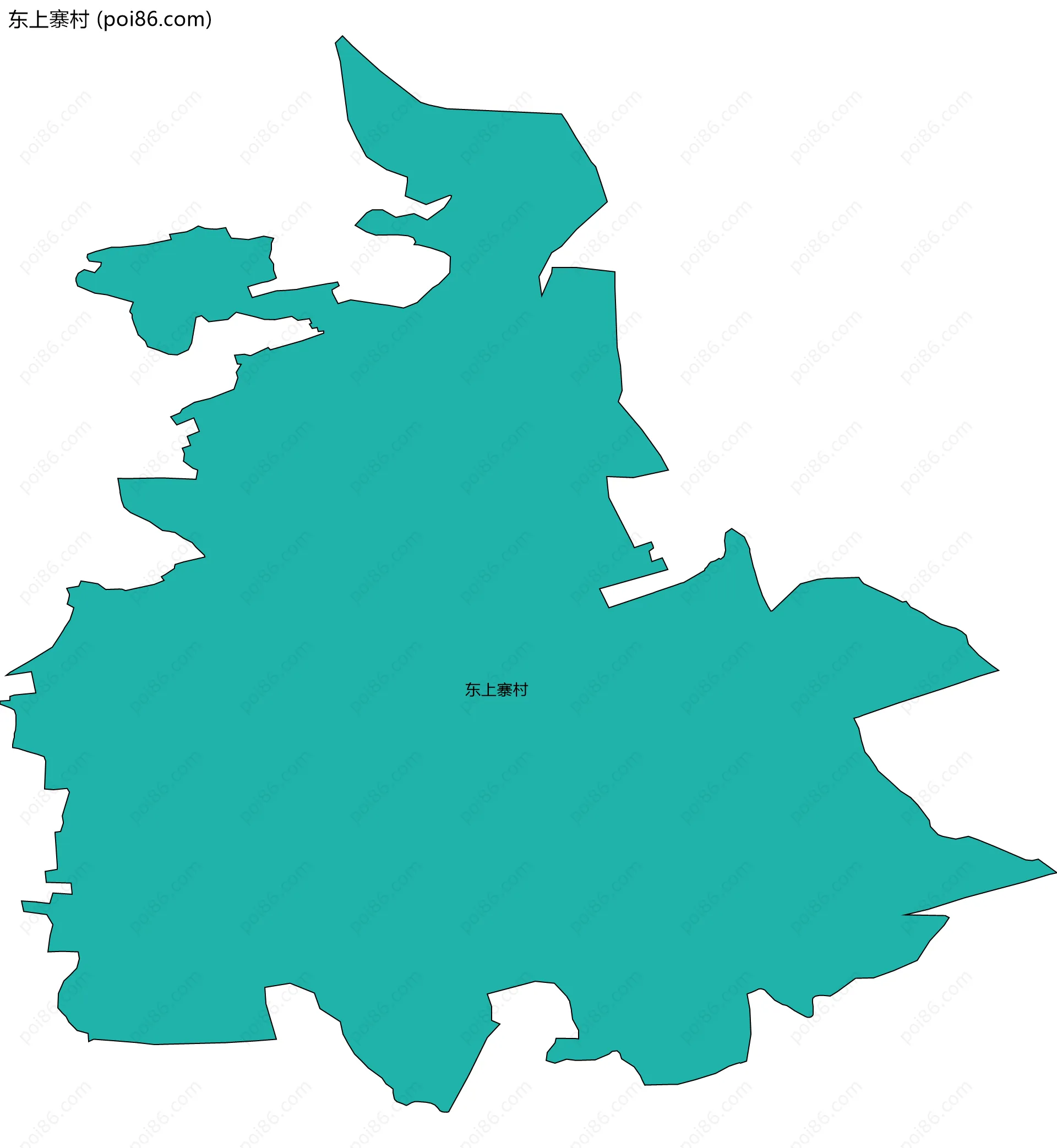 东上寨村边界地图