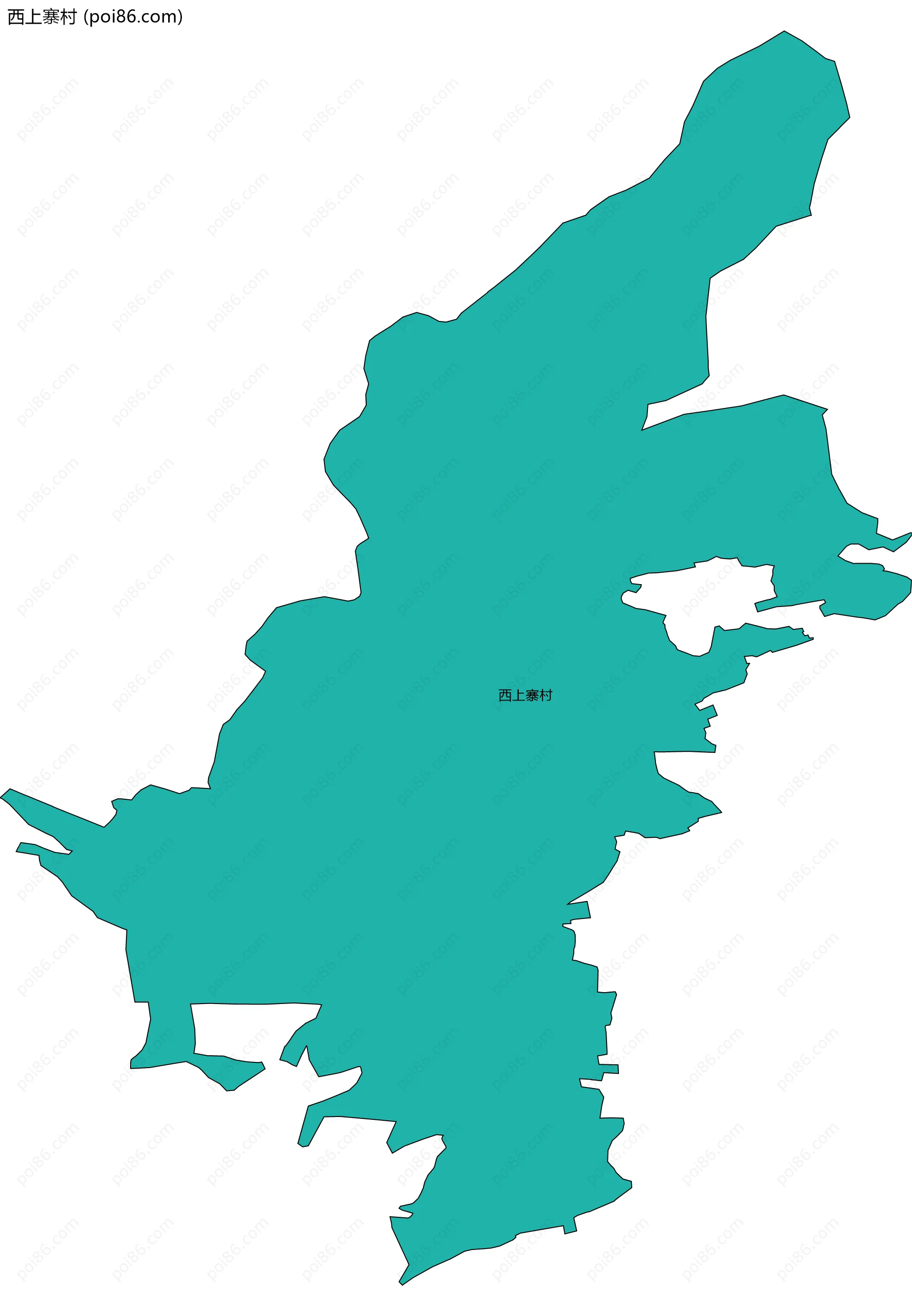 西上寨村边界地图