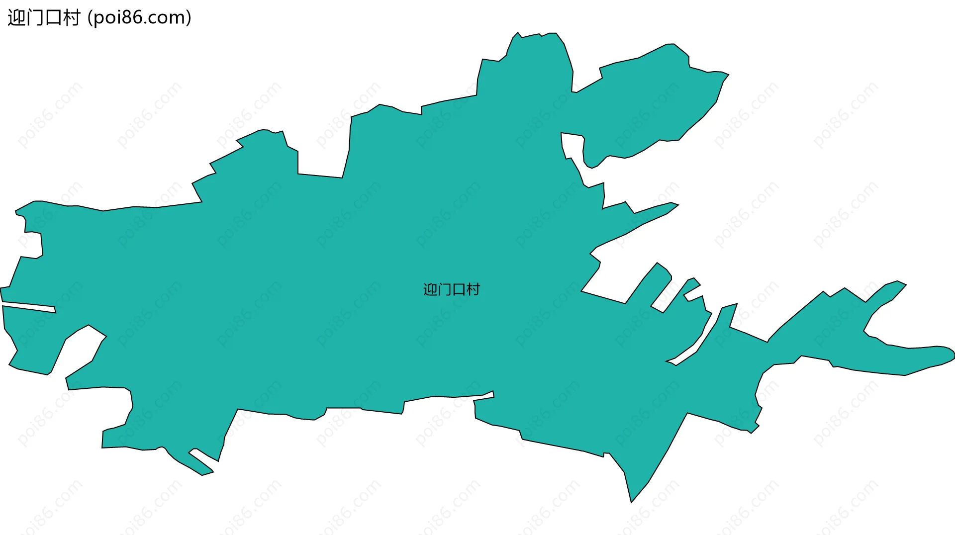 迎门口村边界地图