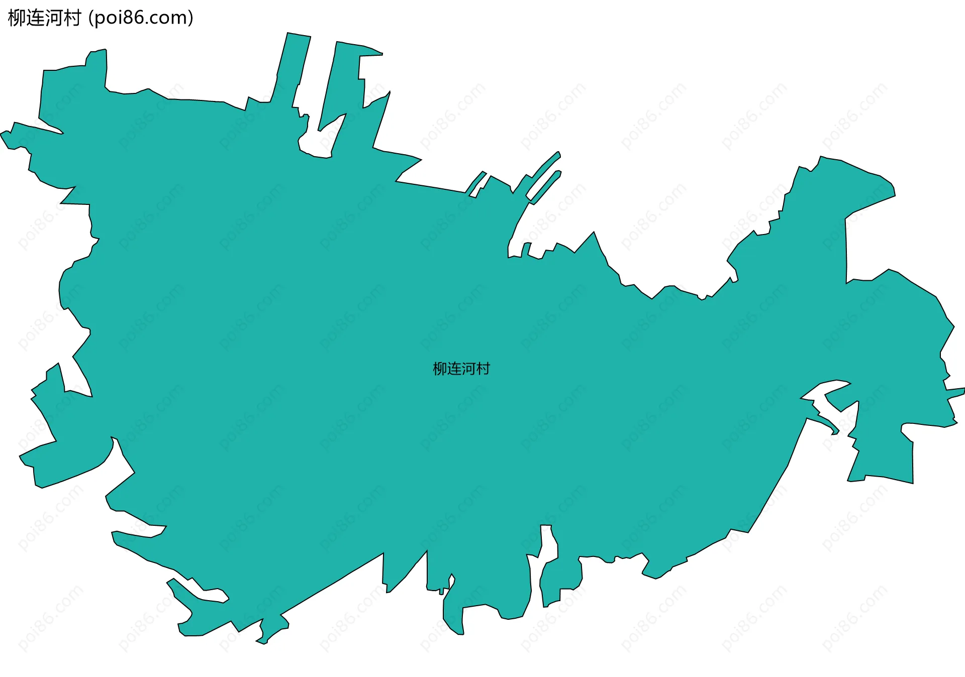 柳连河村边界地图