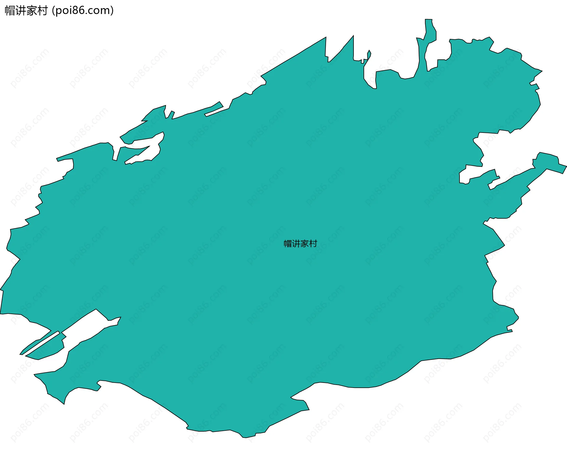 帽讲家村边界地图