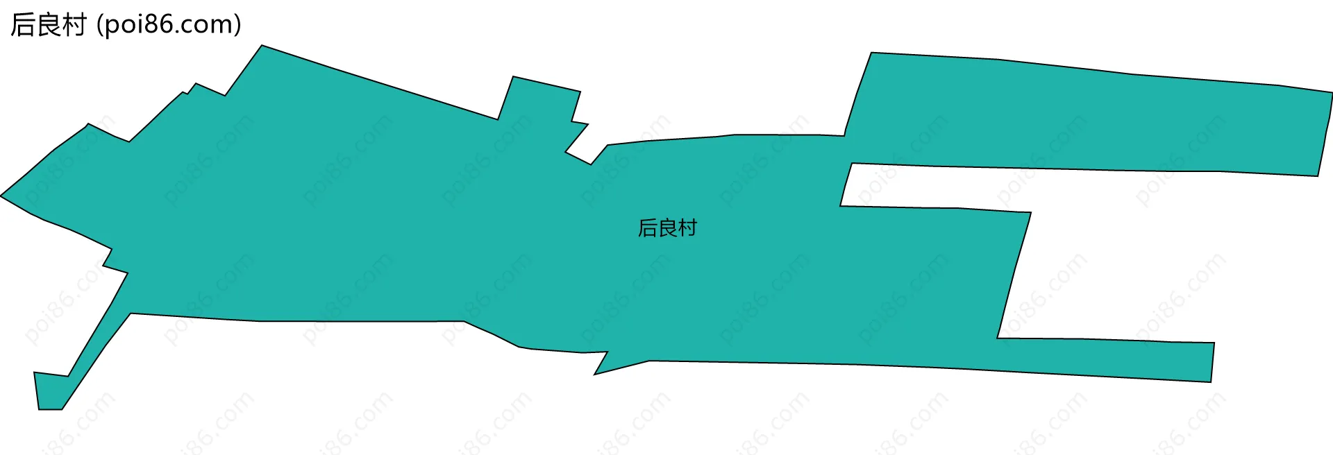 后良村边界地图