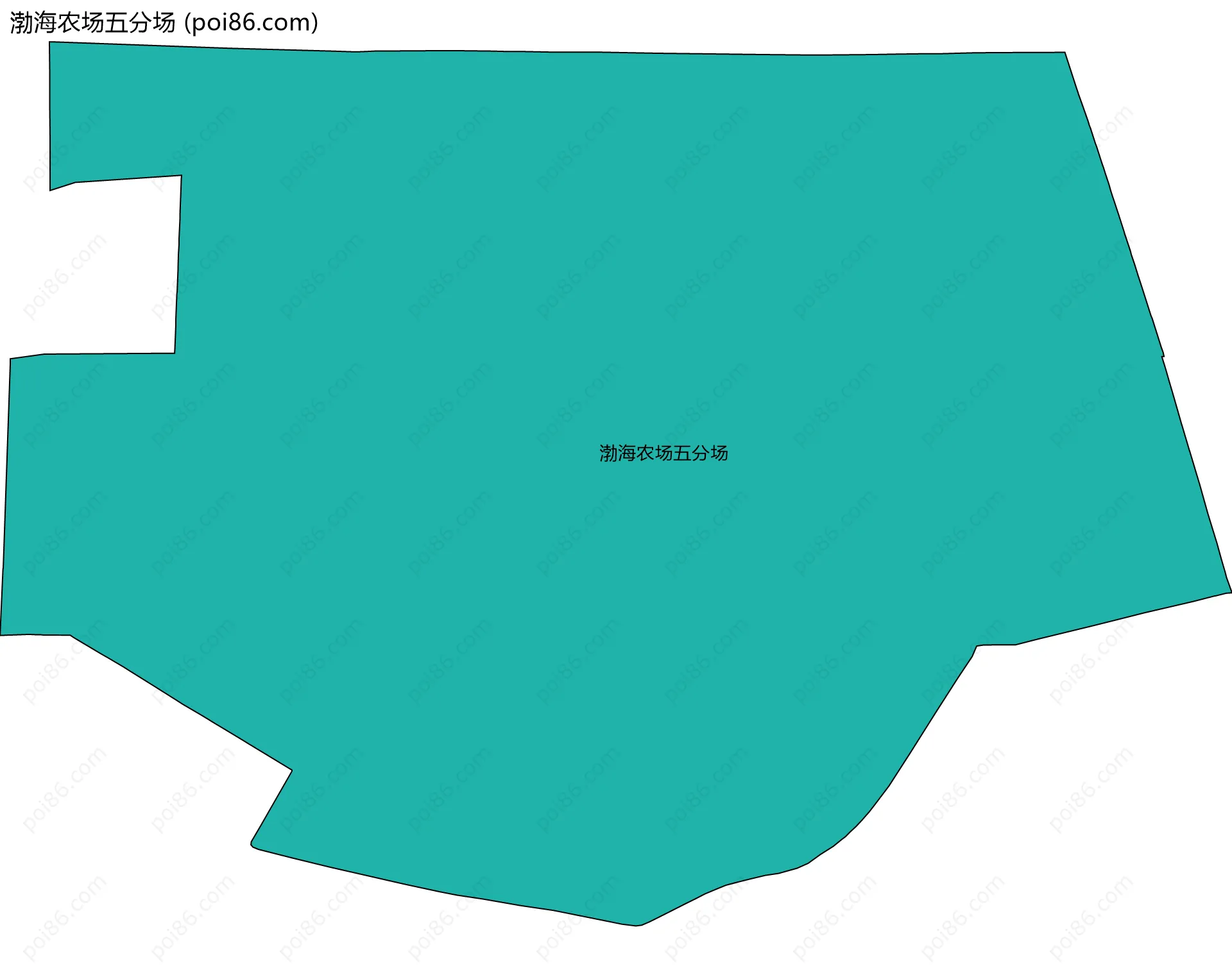 渤海农场五分场边界地图
