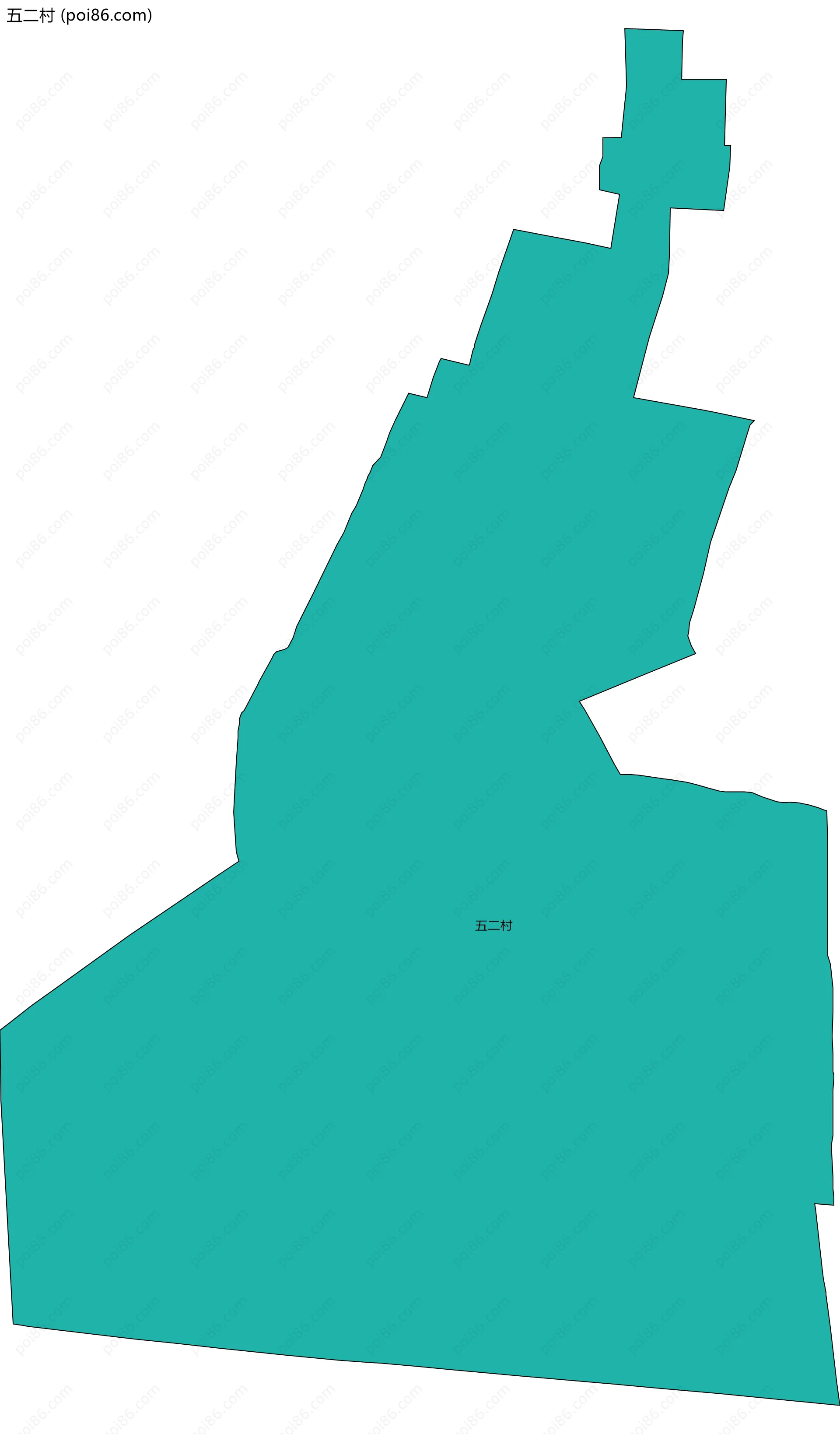 五二村边界地图