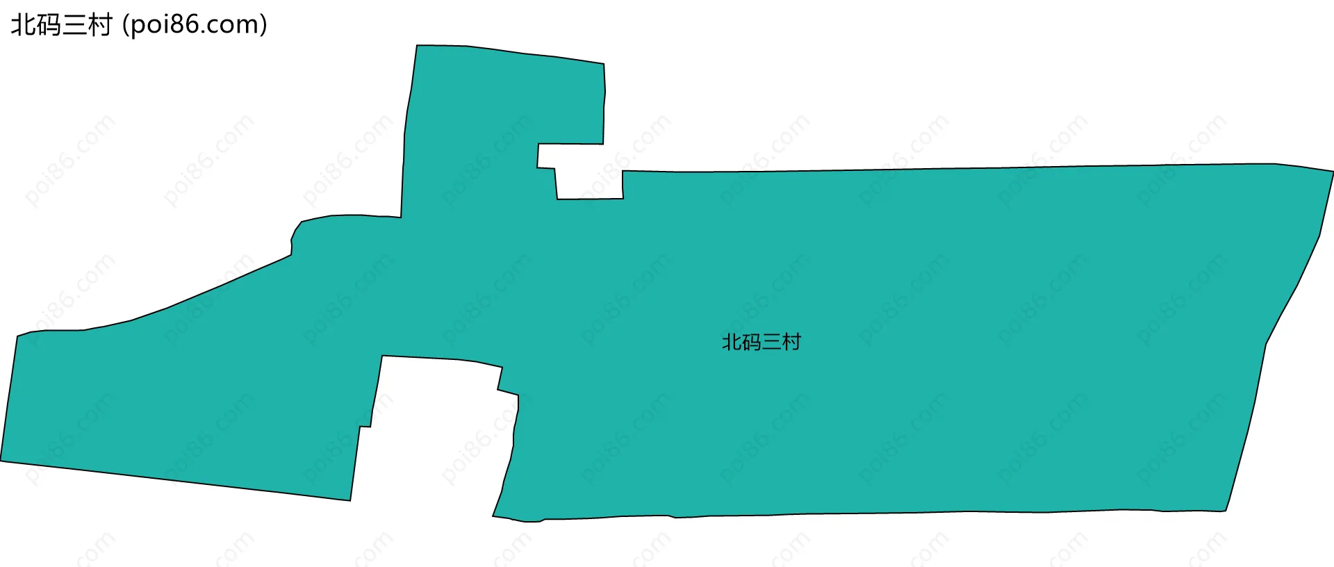 北码三村边界地图