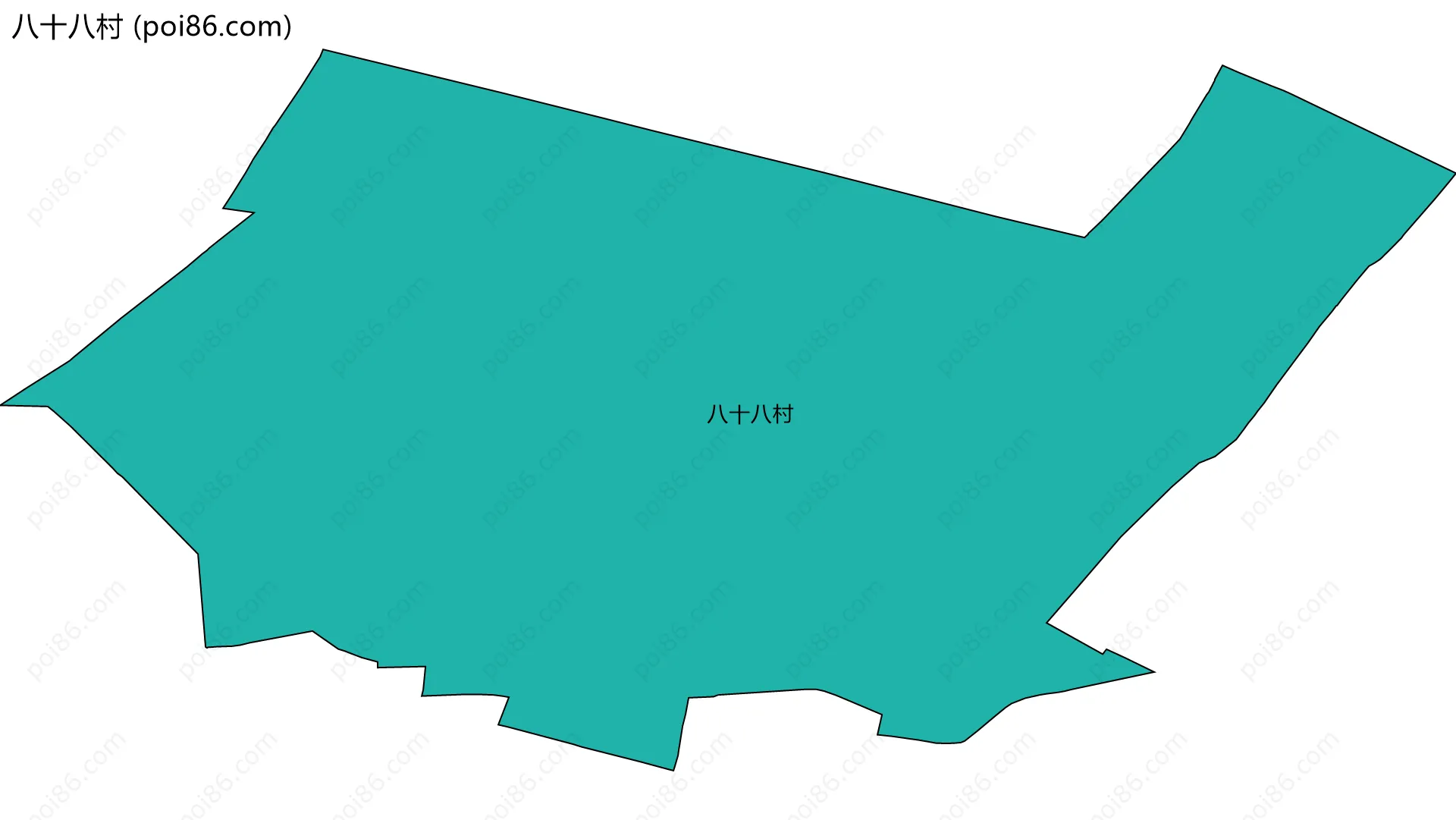 八十八村边界地图