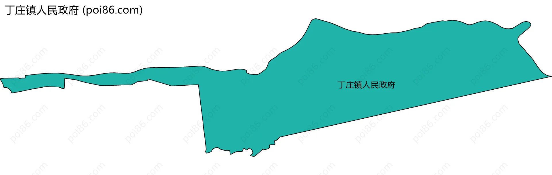 丁庄镇人民政府边界地图