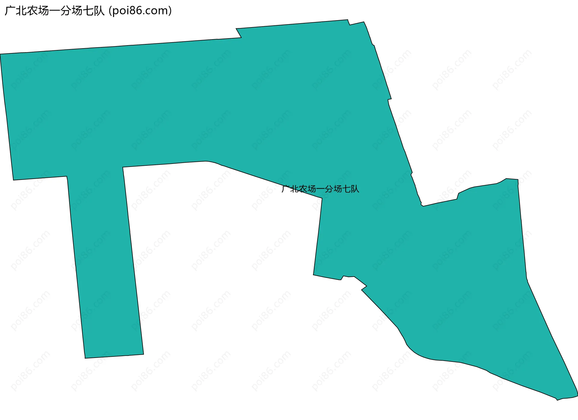 广北农场一分场七队边界地图