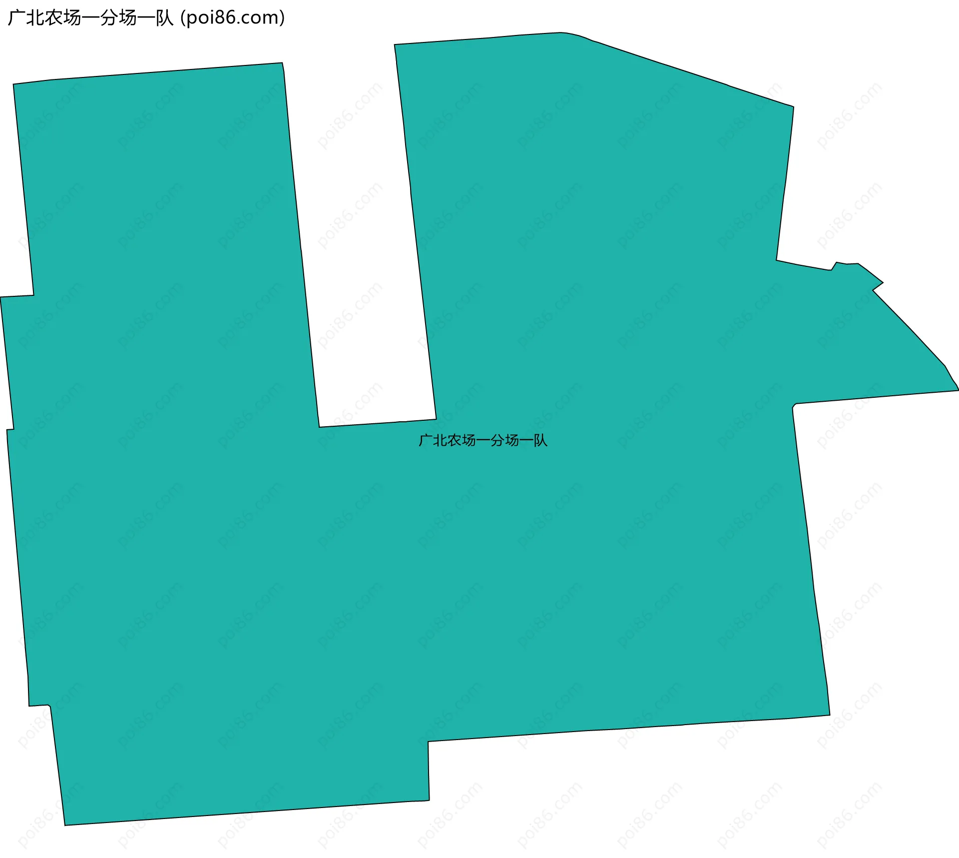 广北农场一分场一队边界地图