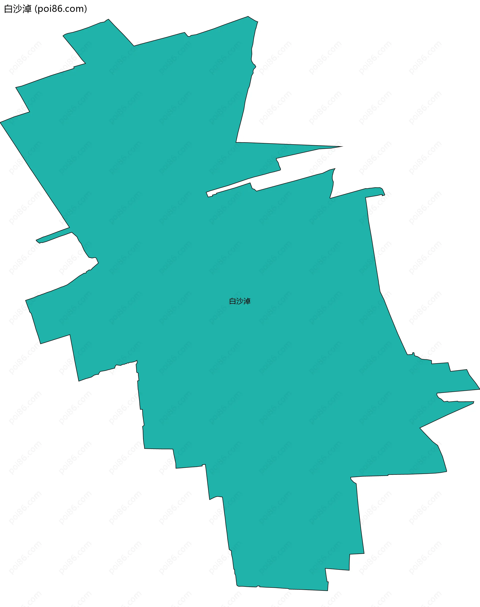 白沙淖边界地图