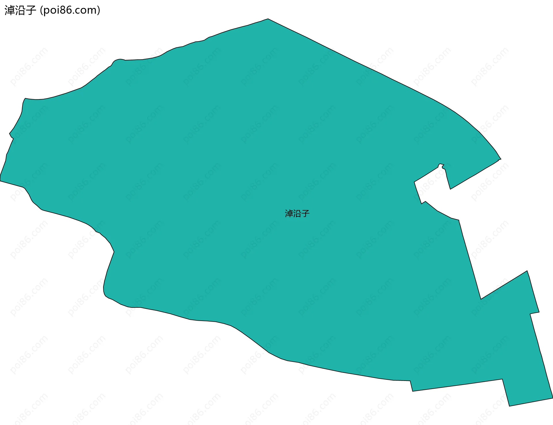 淖沿子边界地图
