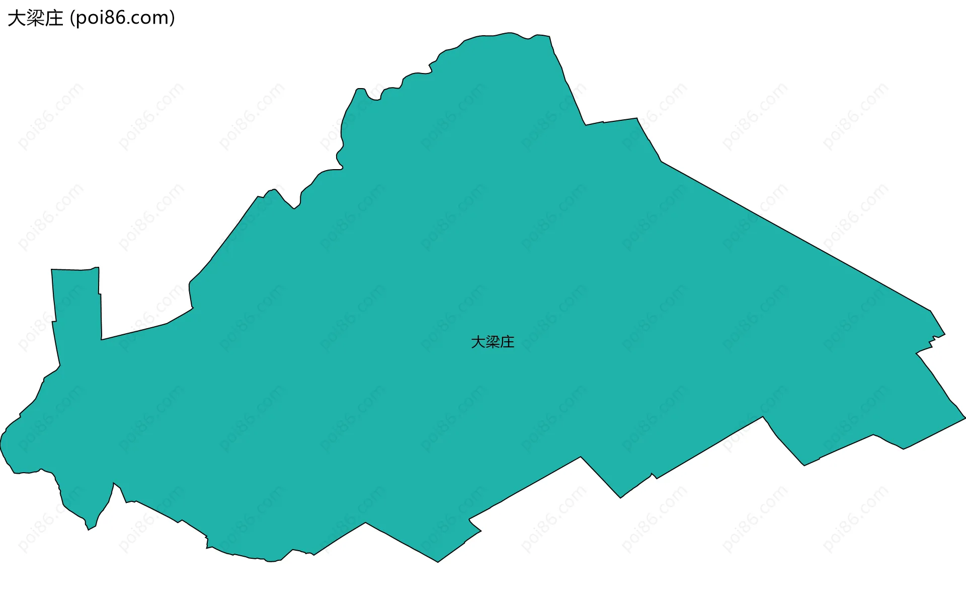 大梁庄边界地图