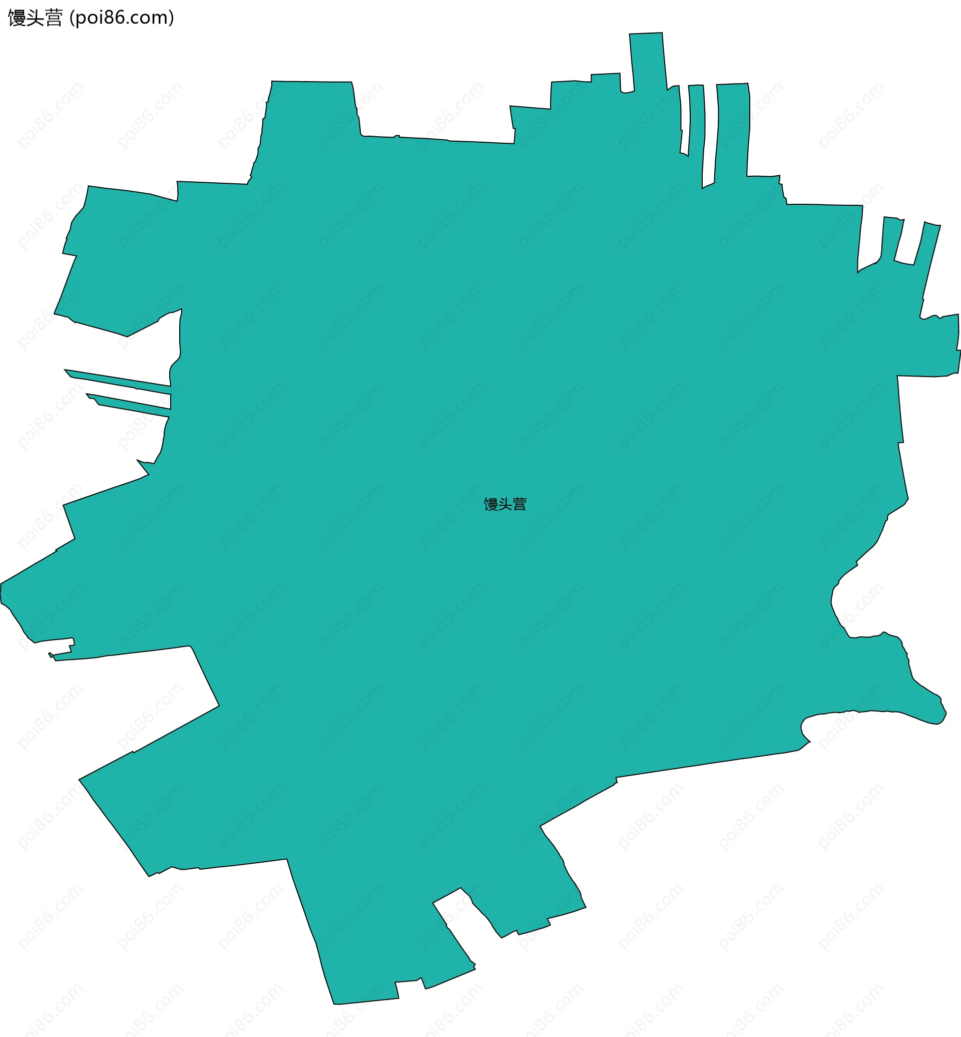 馒头营边界地图