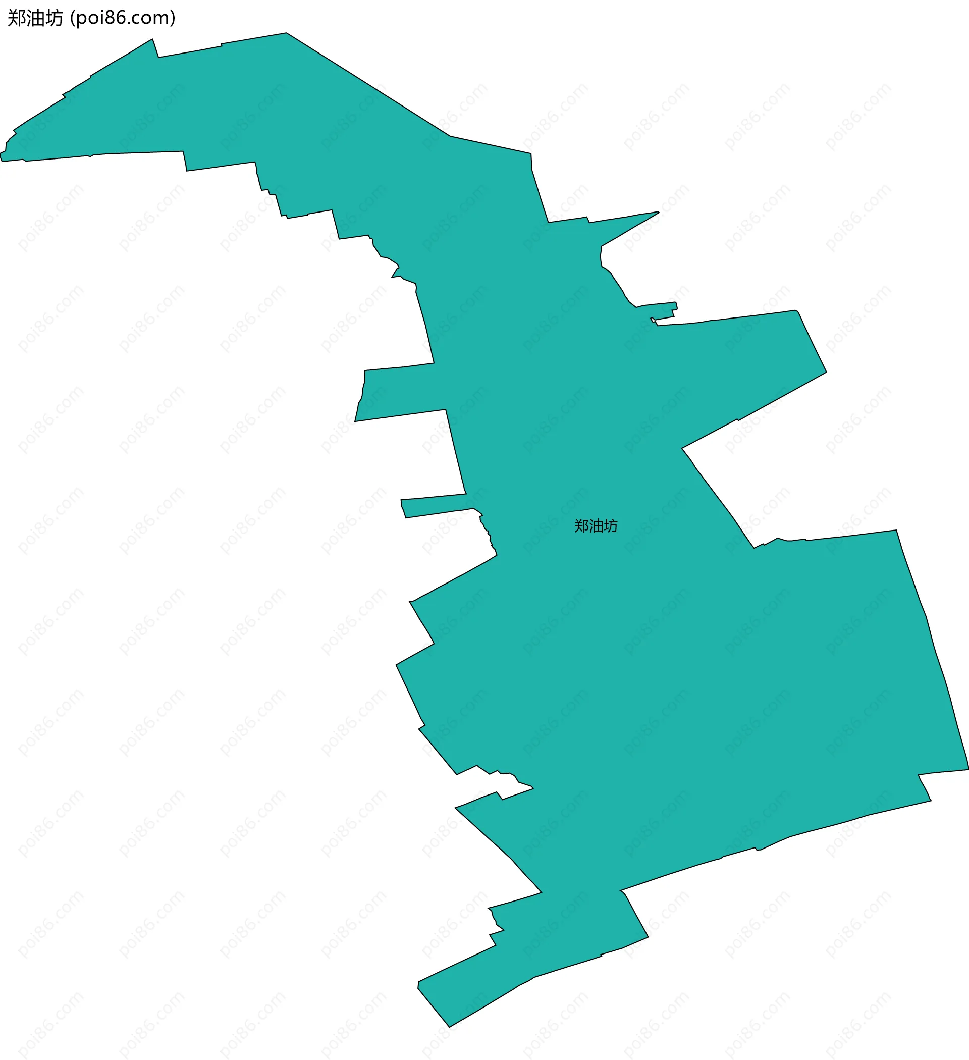 郑油坊边界地图
