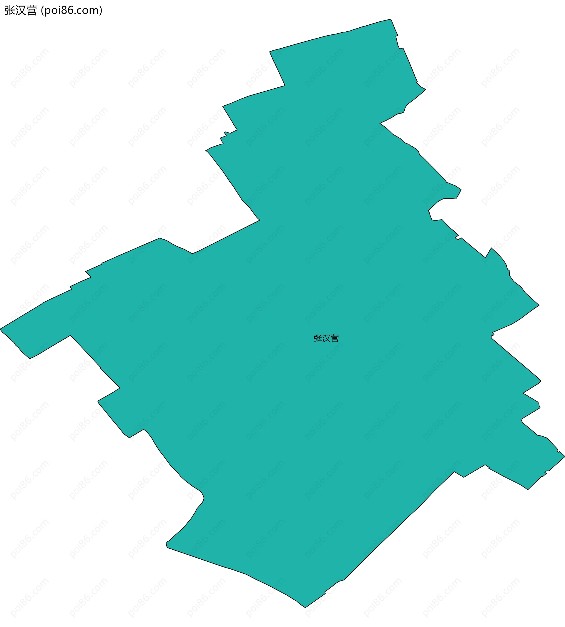 张汉营边界地图