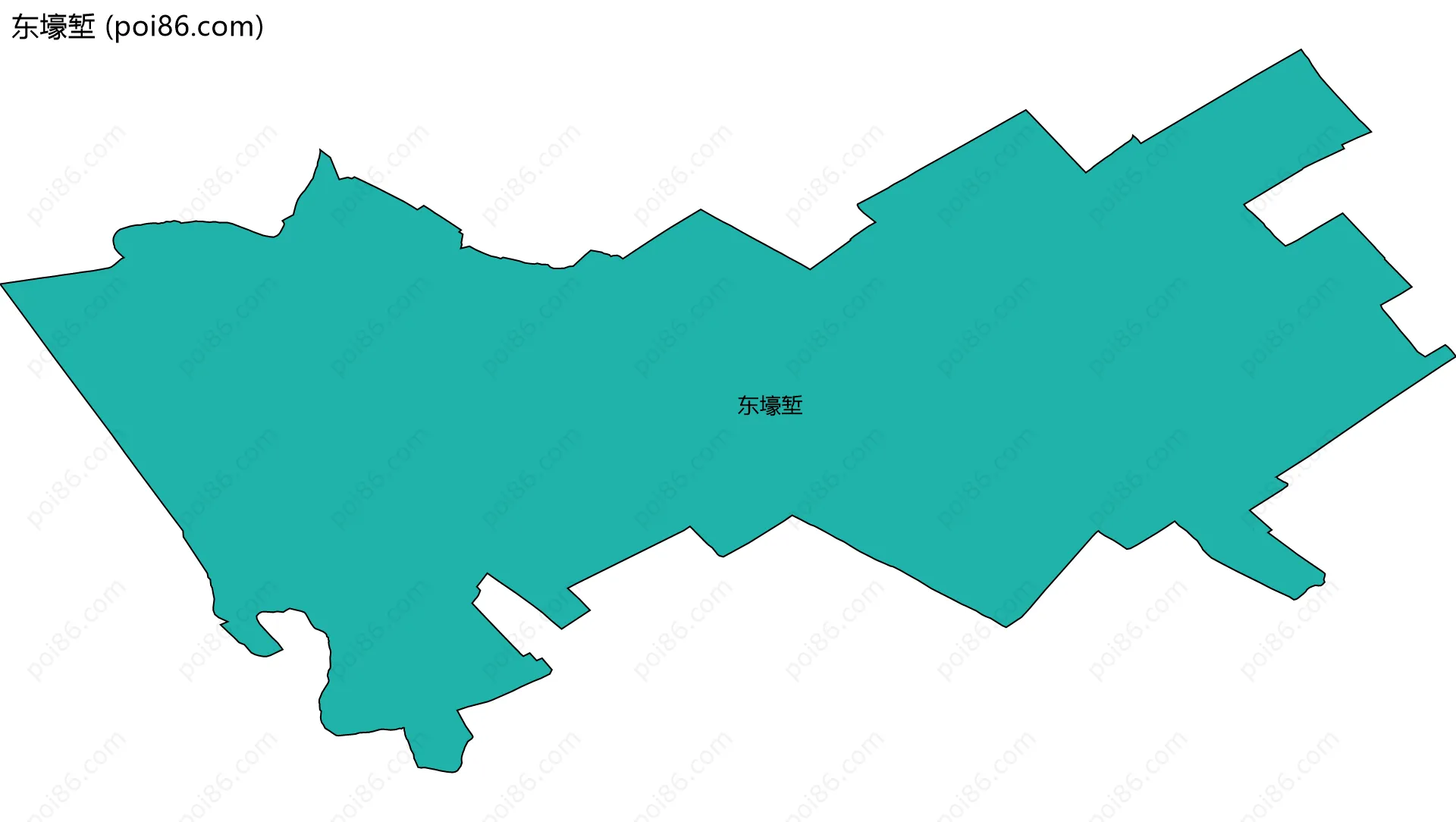 东壕堑边界地图