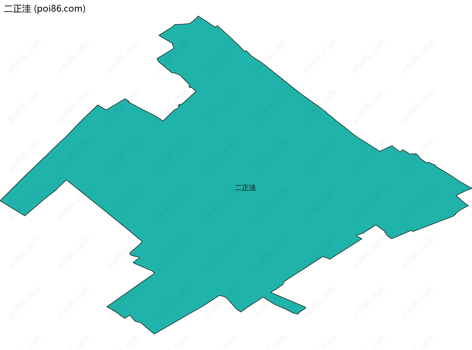 二正洼边界地图